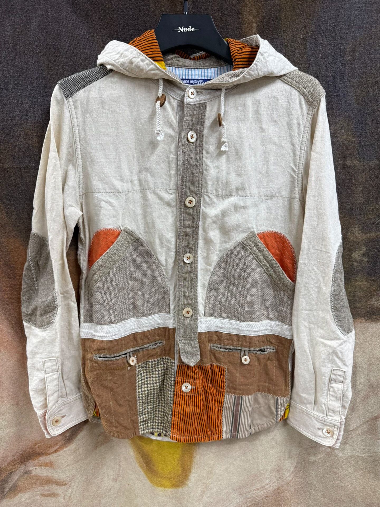 Junya Watanabe Junya Watanabe Patchwork Linen Jacket Size S Size US S / EU 44-46 / 1 - 1 Thumbnail