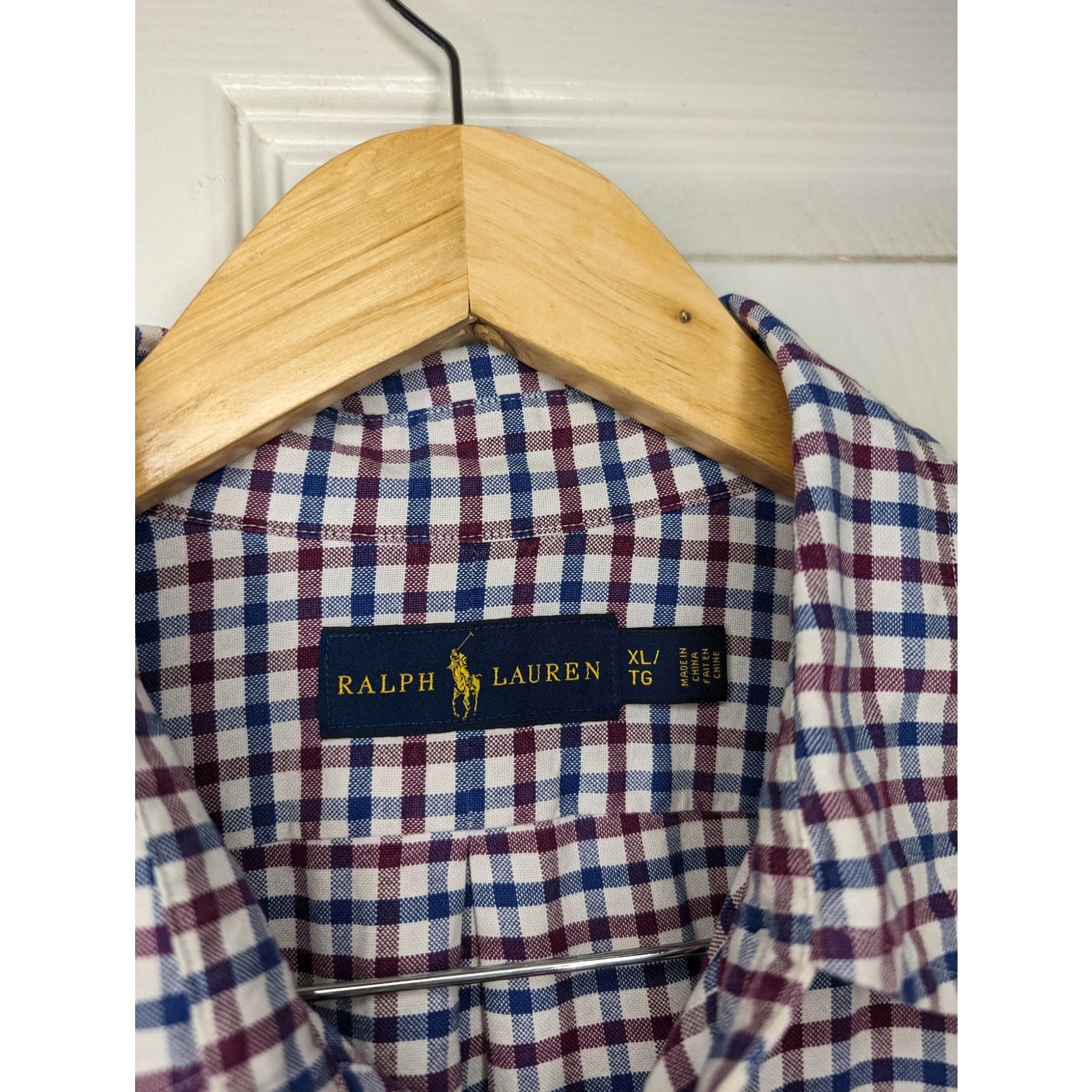 Ralph Lauren Ralph Lauren Oxford Shirt Plaid Button Down Shirt Polo Logo Size US XL / EU 56 / 4 - 6 Thumbnail
