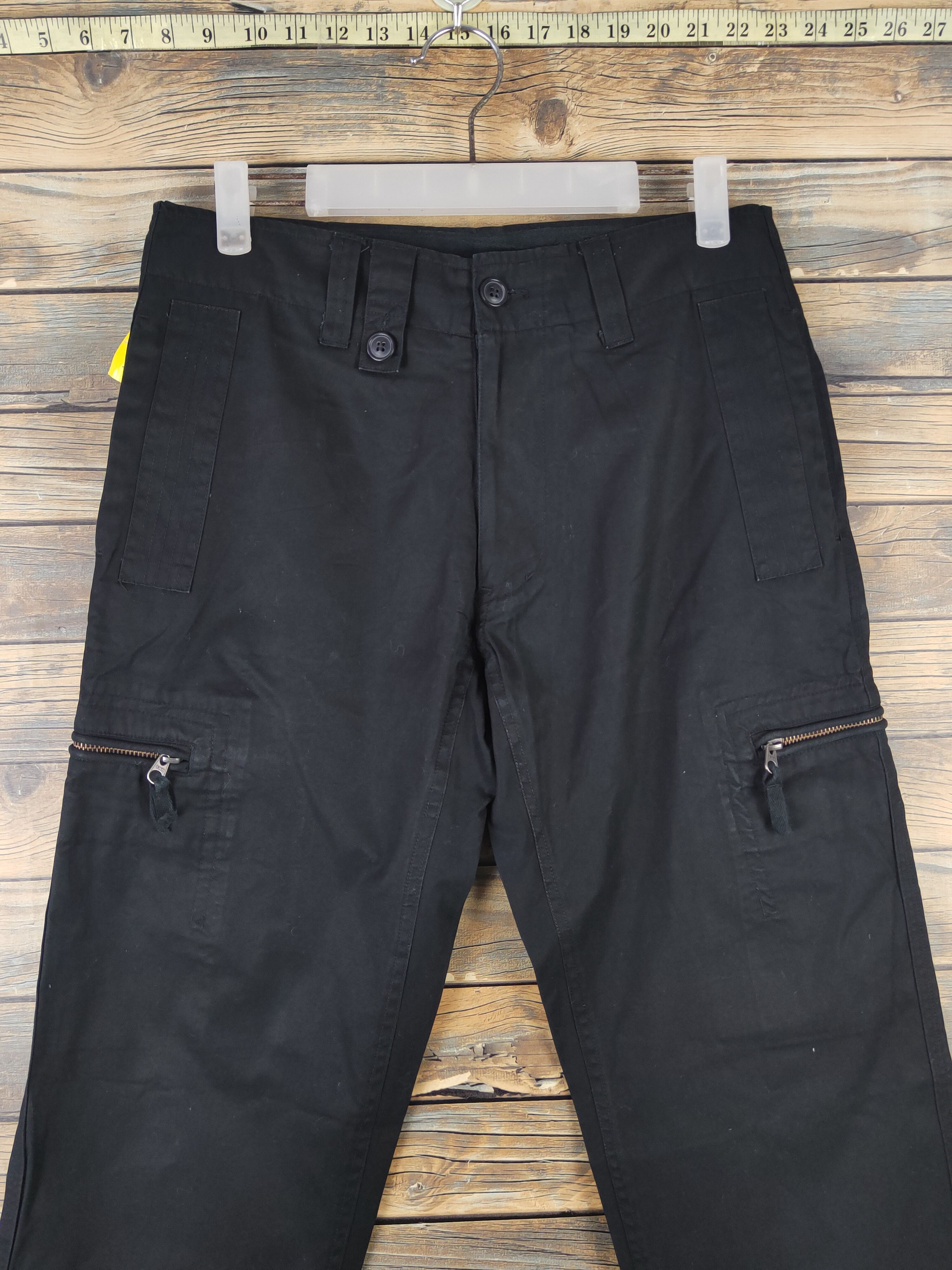 Japanese Brand DL Playmore Black Multipocket Tactical Cargo Pants #1511 Size US 31 - 2 Thumbnail