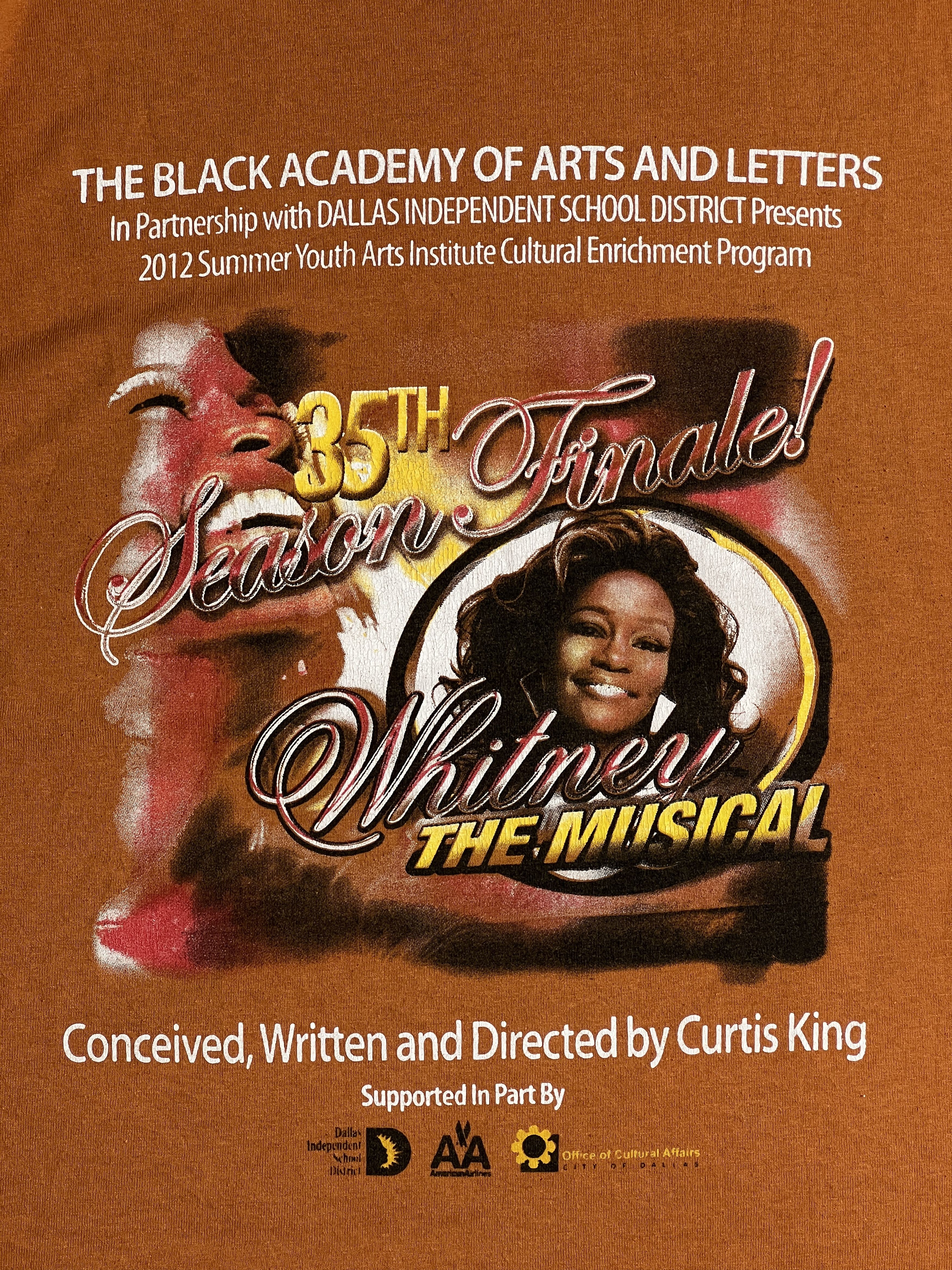 Band Tees Whitney Houston The Musical 2012 Promo Tee (XL) GTME393 Size US XL / EU 56 / 4 - 2 Thumbnail