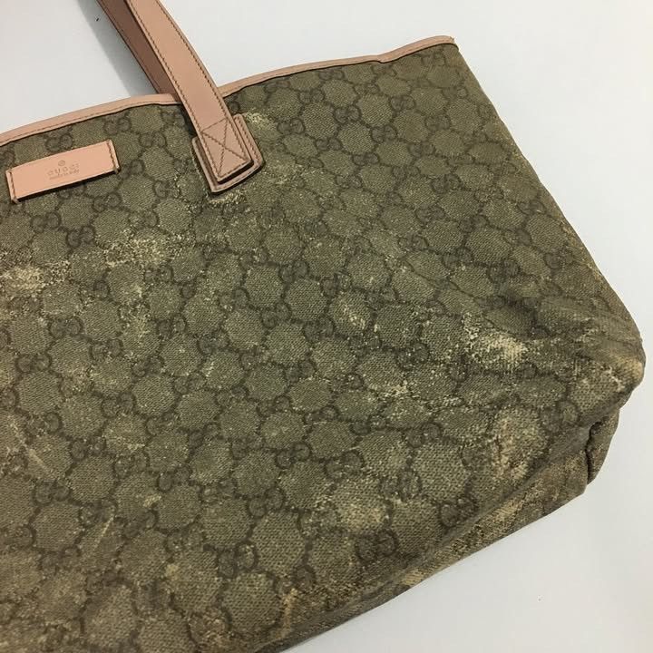 Gucci Gucci GG Supreme Canvas Leather Totebag Authentic Size ONE SIZE - 6 Thumbnail