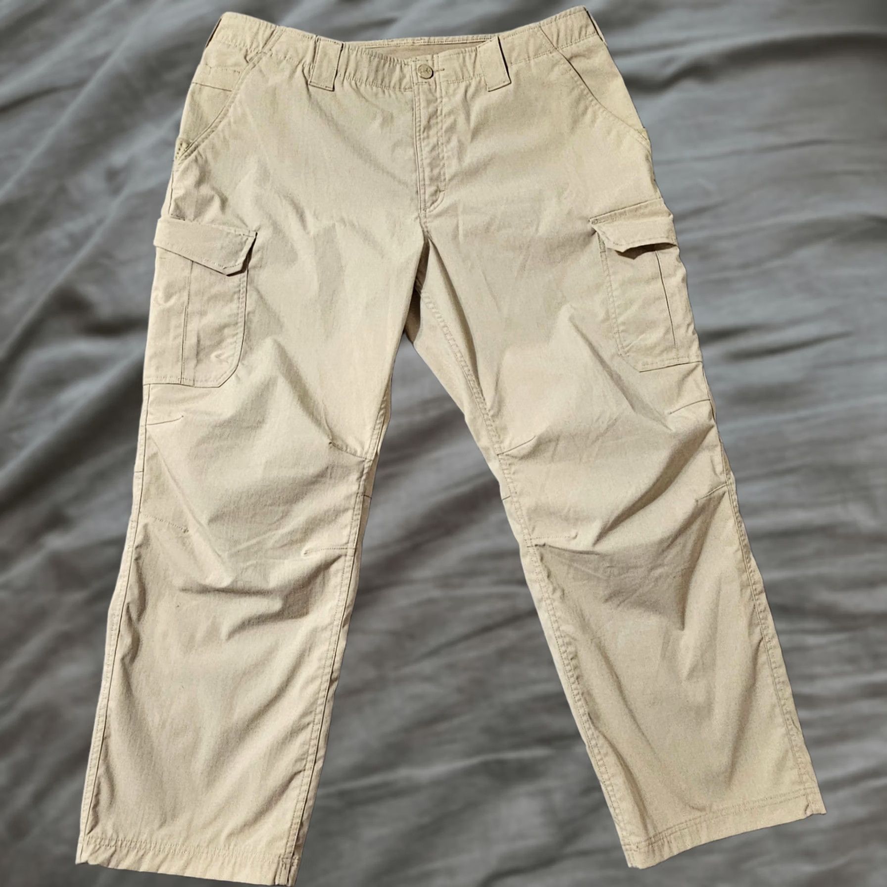 Under Armour Under Armour Pants Men 40 x 30 Tan UA Elite Cargo Ripstop Outdoors Size US 40 / EU 56 - 1 Thumbnail