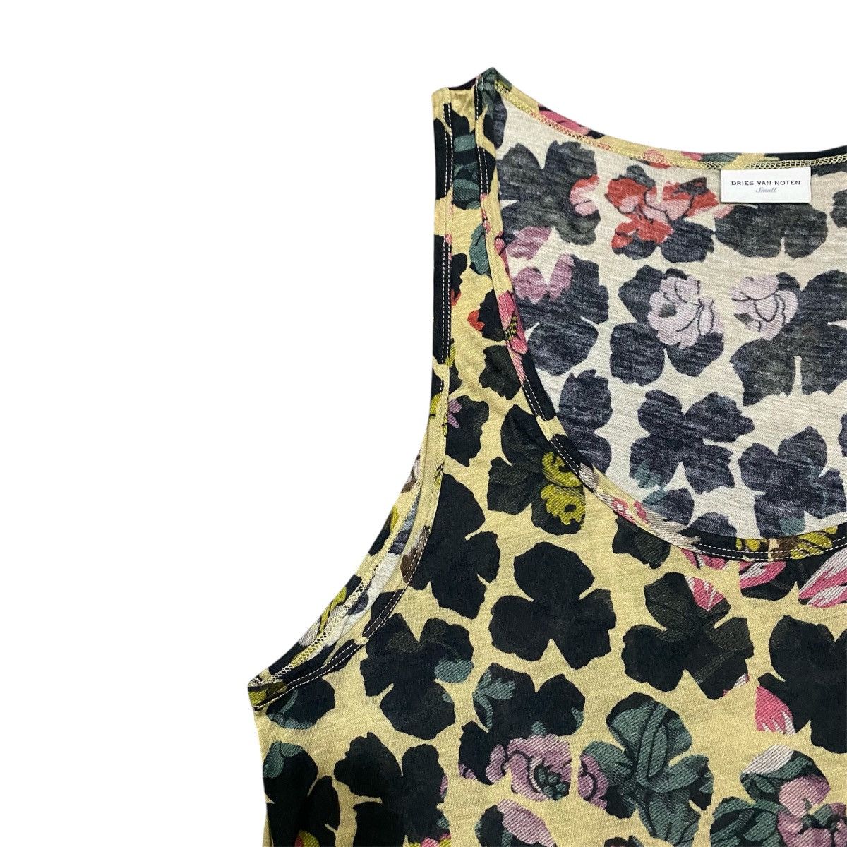 Dries Van Noten Dries Van Noten SS14 Floral Dress Asymmetric Hem Size S / US 4 / IT 40 - 7 Thumbnail