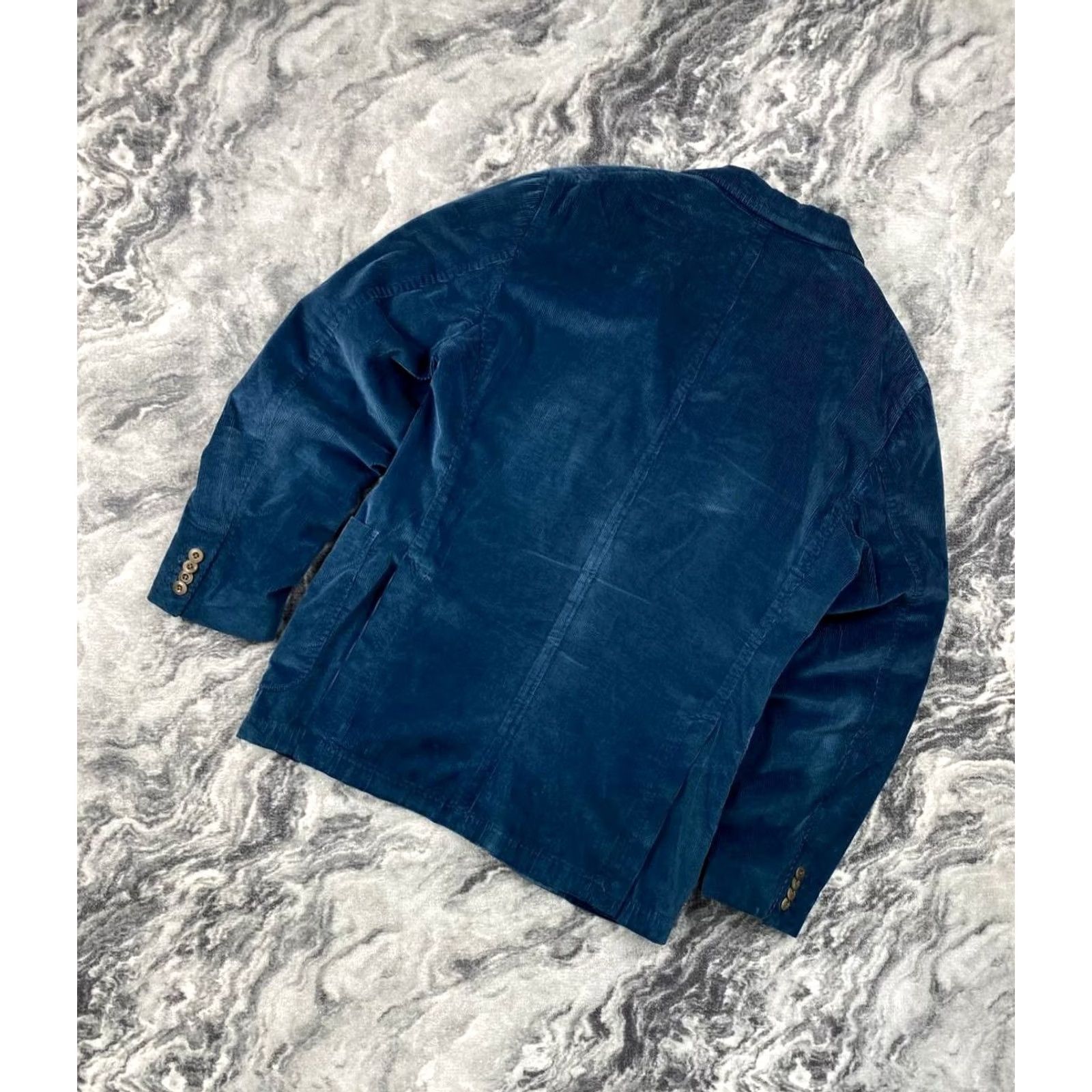 Boglioli Boglioli Blazer Men Size 48 Blue Corduroy Classic Size 48R - 7 Thumbnail