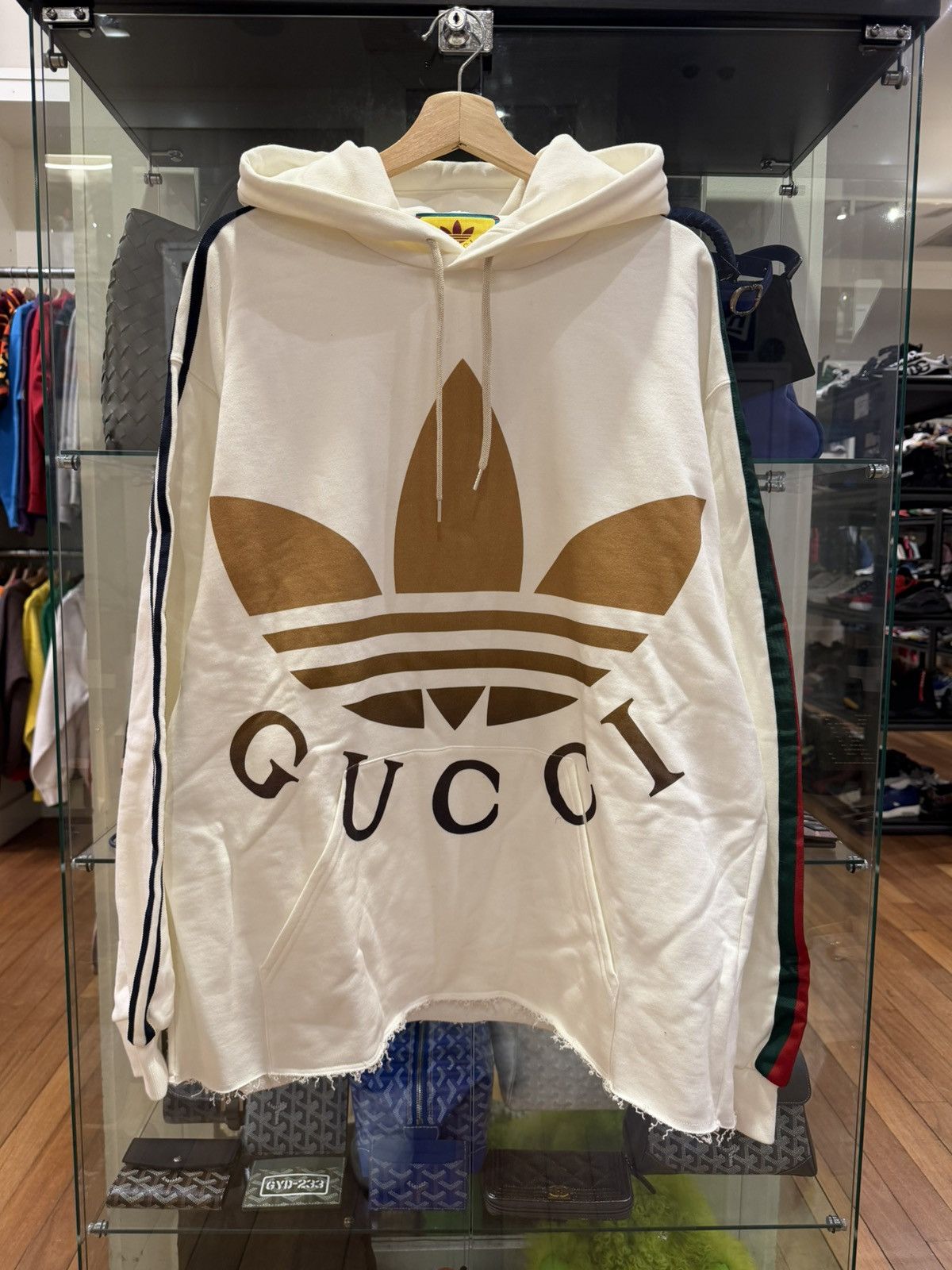 Gucci Gucci X Adidas Oversized Hooded Sweatshirt Size US XL / EU 56 / 4 - 1 Thumbnail
