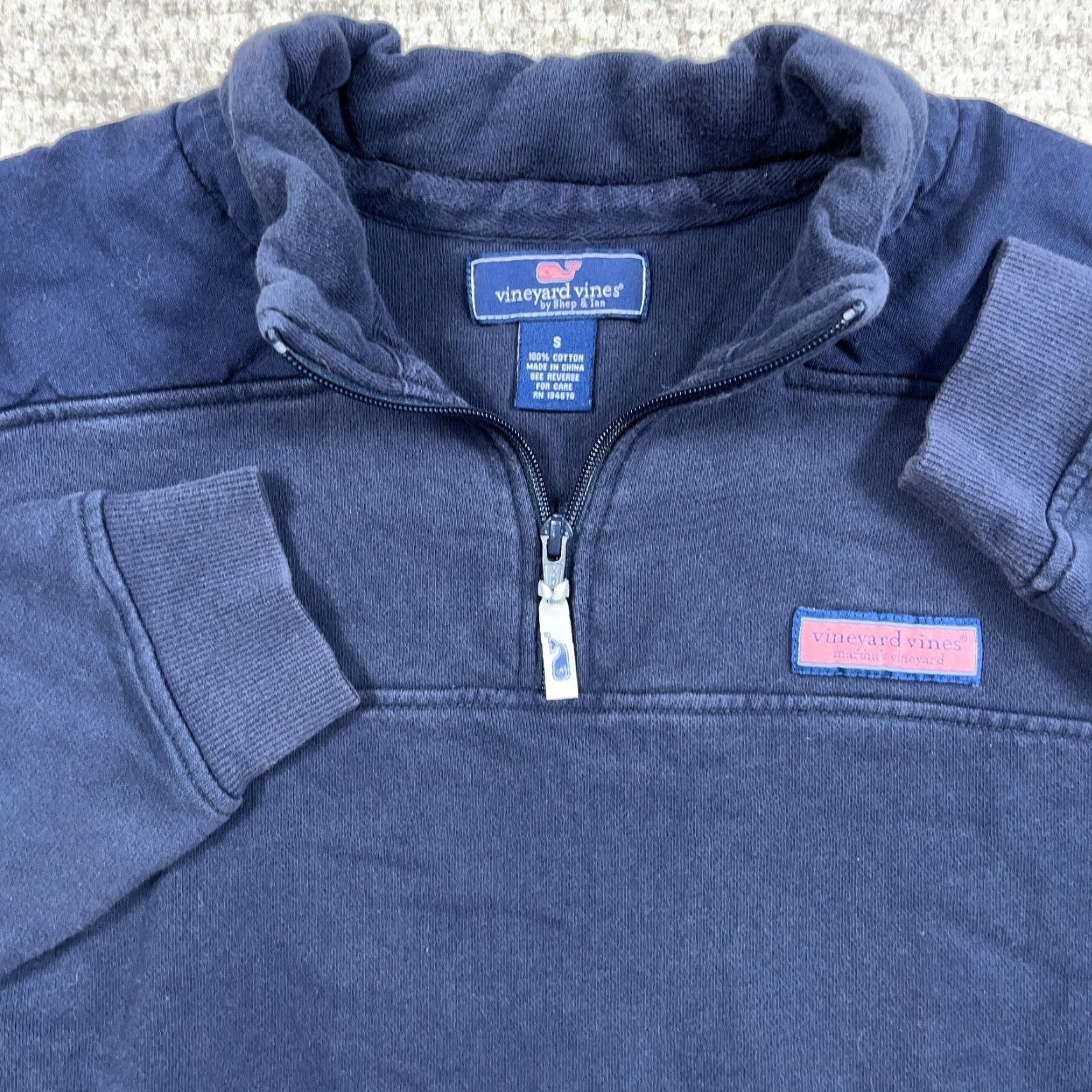 Vineyard Vines Vineyard Vines Sweater Men Small Blue Pullover 1/4 Zip Fleece Sweatshirt Faded Size US S / EU 44-46 / 1 - 2 Thumbnail