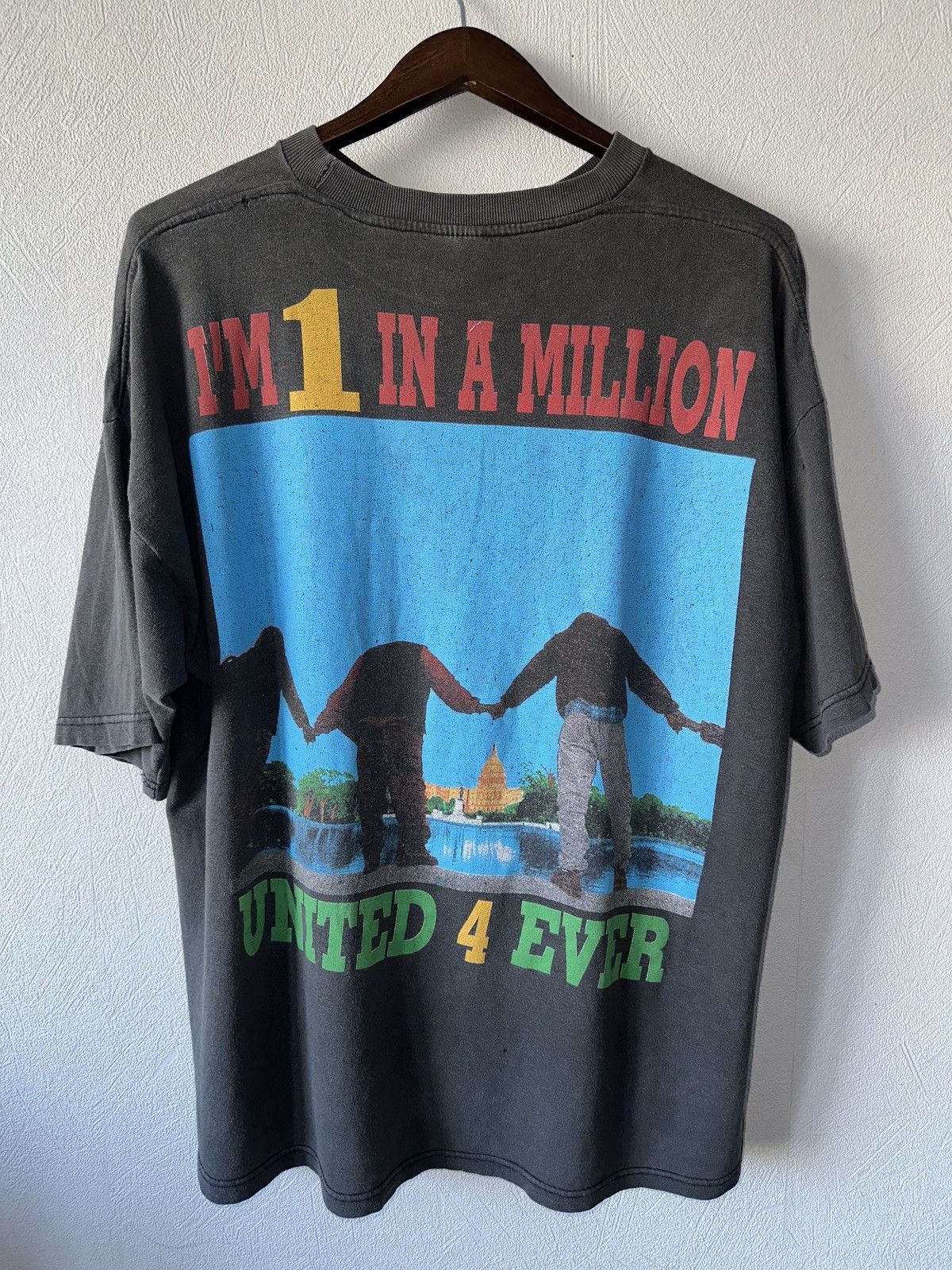 Vintage Vintage 1995 Million Man March Holy Day of Atonement Tee Size US L / EU 52-54 / 3 - 5 Thumbnail