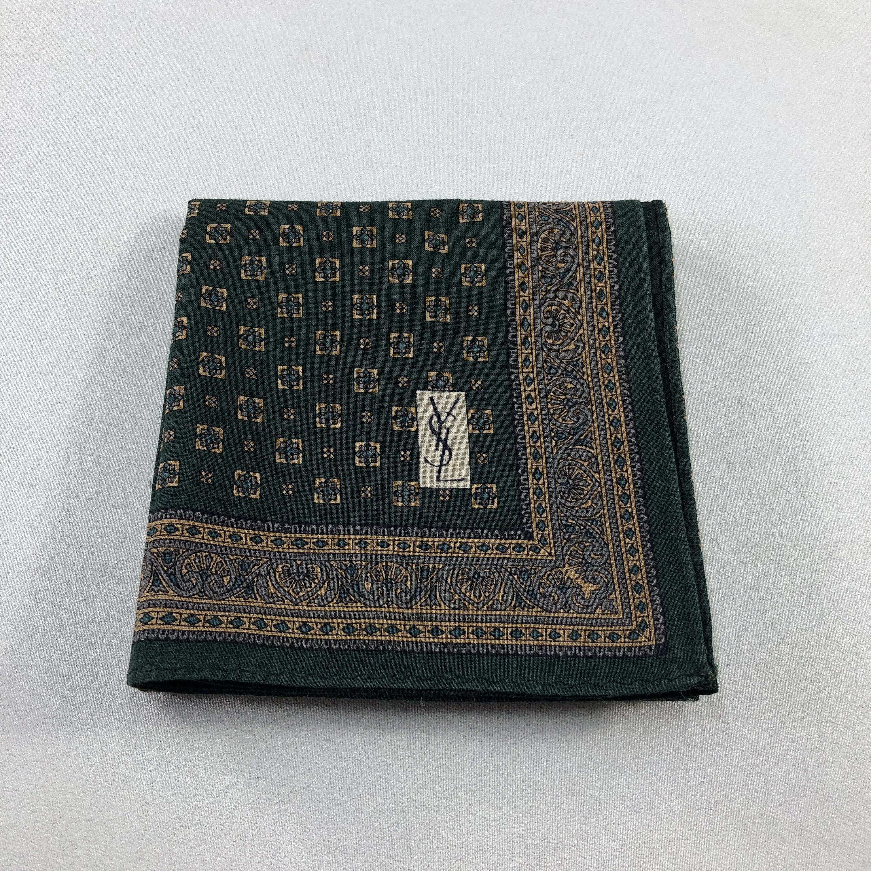 Yves Saint Laurent YSL Handkerchief Neckerchief Bandana H2966 Size ONE SIZE - 5 Thumbnail