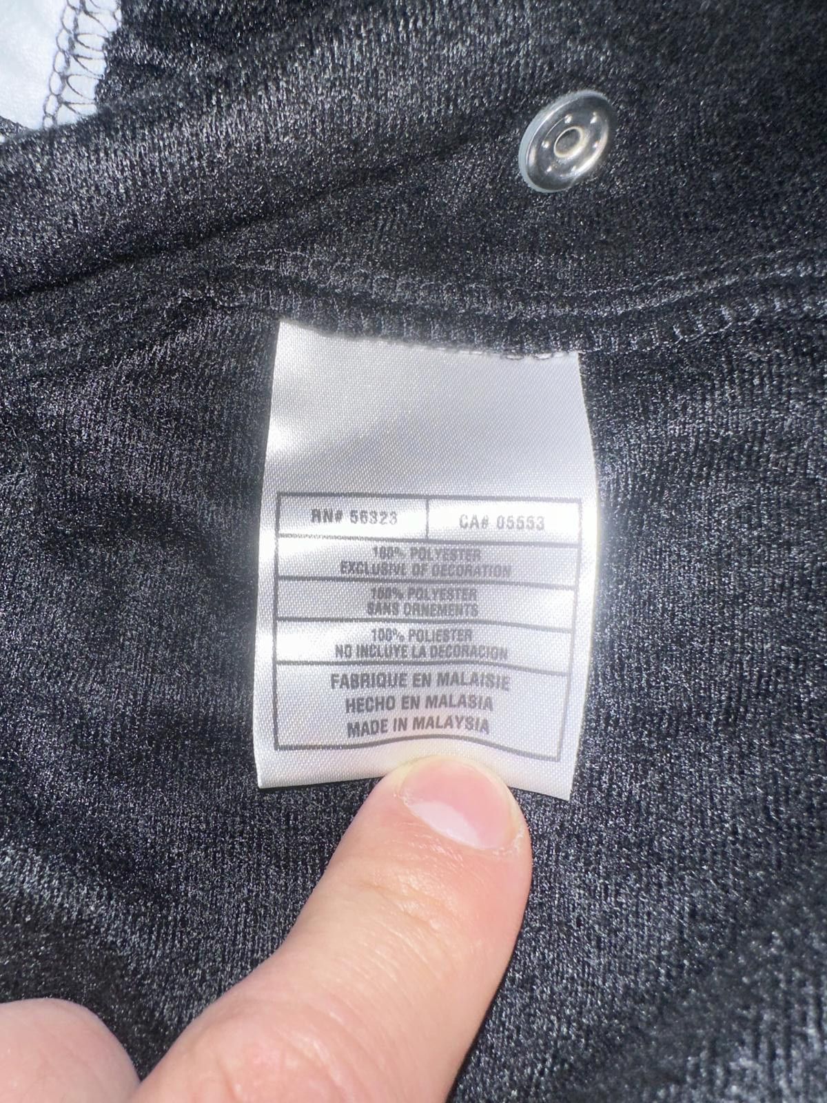 Designer VINTAGE Jordan Polyester Black/White Warm Up Track Pants Sample 2008 Size US 34 / EU 50 - 10 Thumbnail