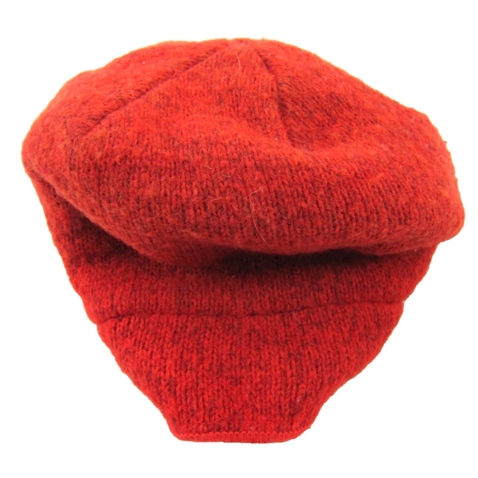 Vintage VINTAGE L.L. Bean Hat Unisex Adults Trapper Beanie Visor Ear Flap Red Wool OS Size ONE SIZE - 4 Thumbnail