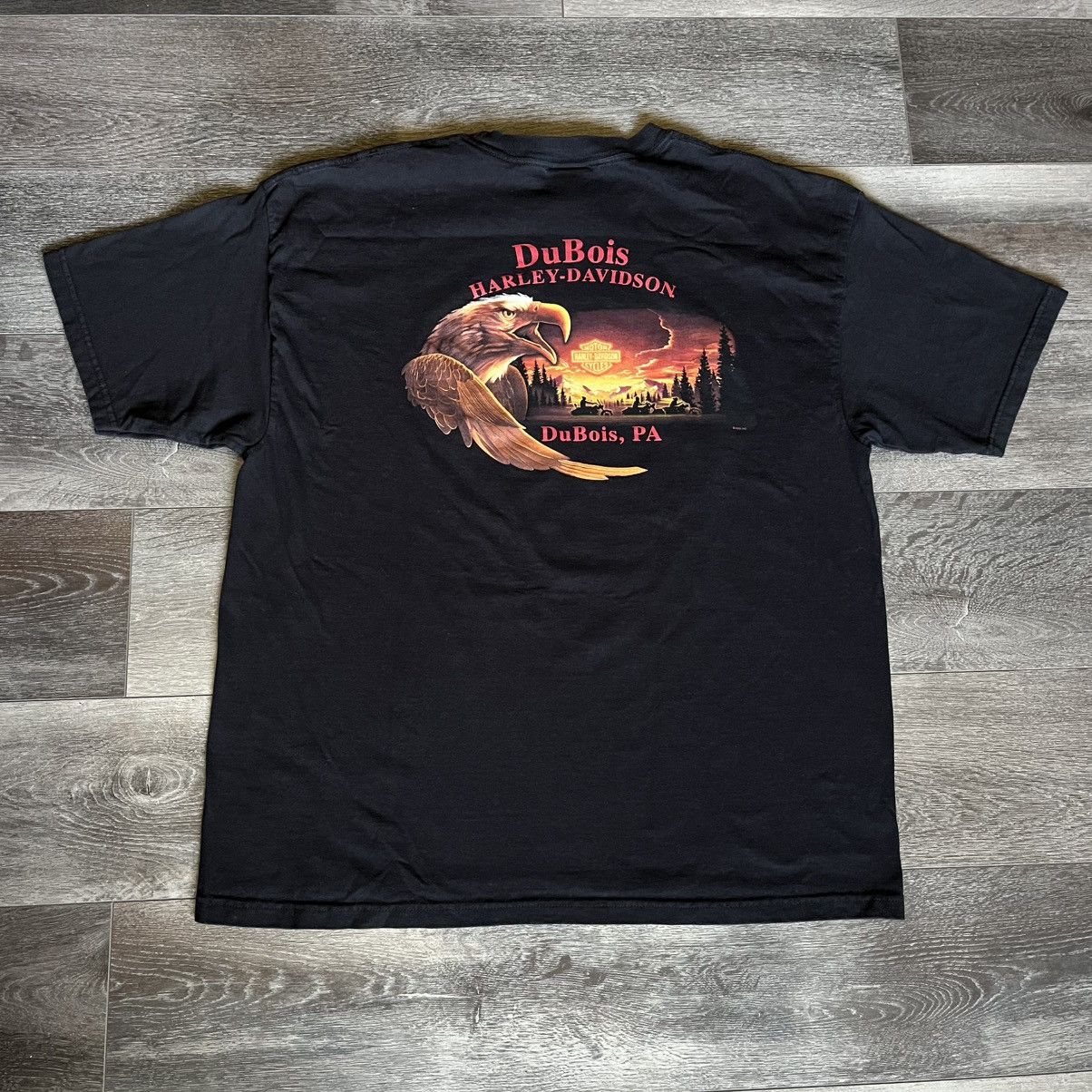 Harley Davidson × Vintage Vintage 2000s Harley Davidson Wings Eagle Graphic Logo Tee Size US XL / EU 56 / 4 - 4 Thumbnail