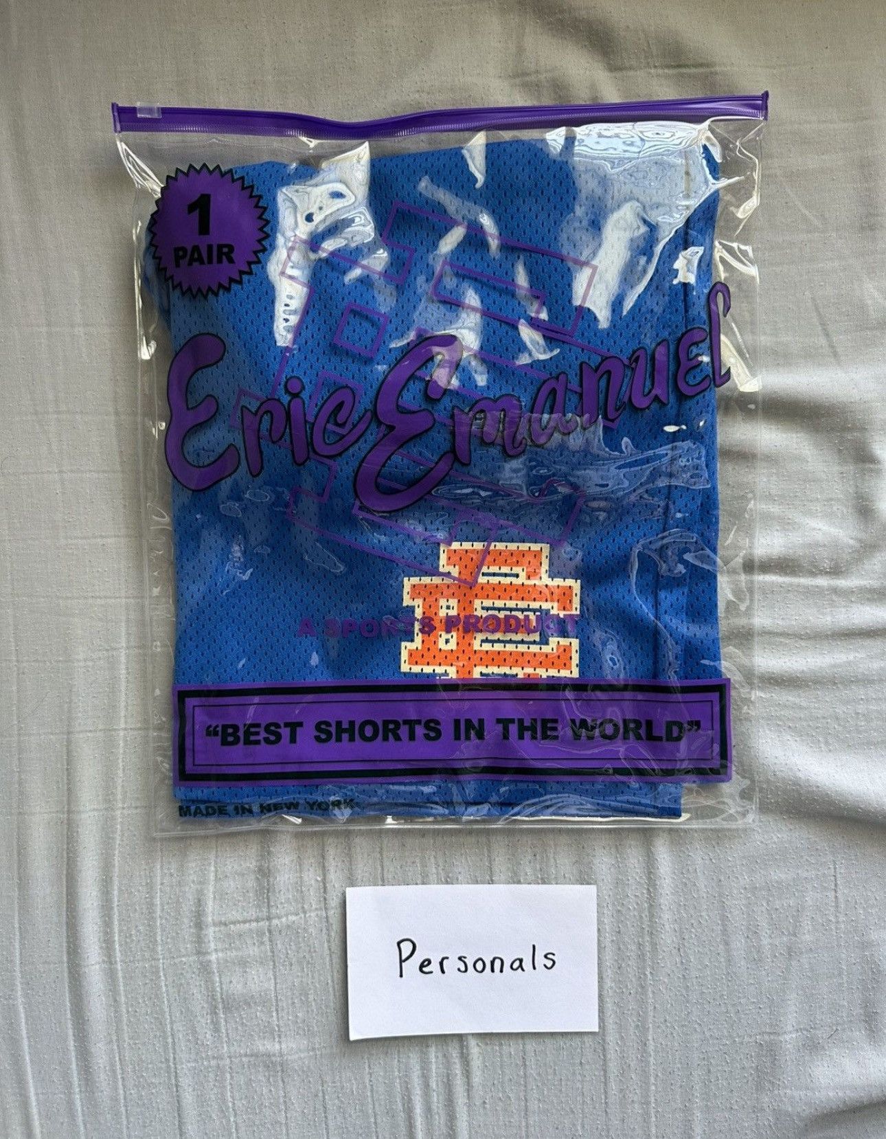 Eric Emanuel NEW Eric Emanuel Basic Shorts Blue Lemonade XL Size US 36 / EU 52 - 2 Thumbnail