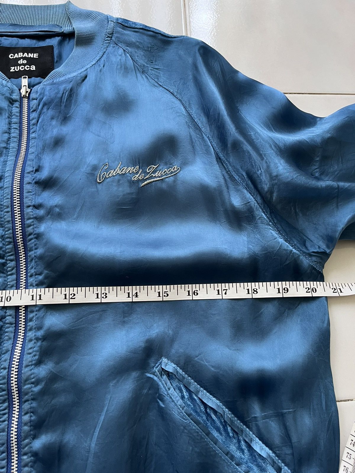CABANE de ZUCCa Issey Miyake Cabane De Zucca Embroidered Rayon Bomber Jacker Size M / US 6-8 / IT 42-44 - 21 Thumbnail