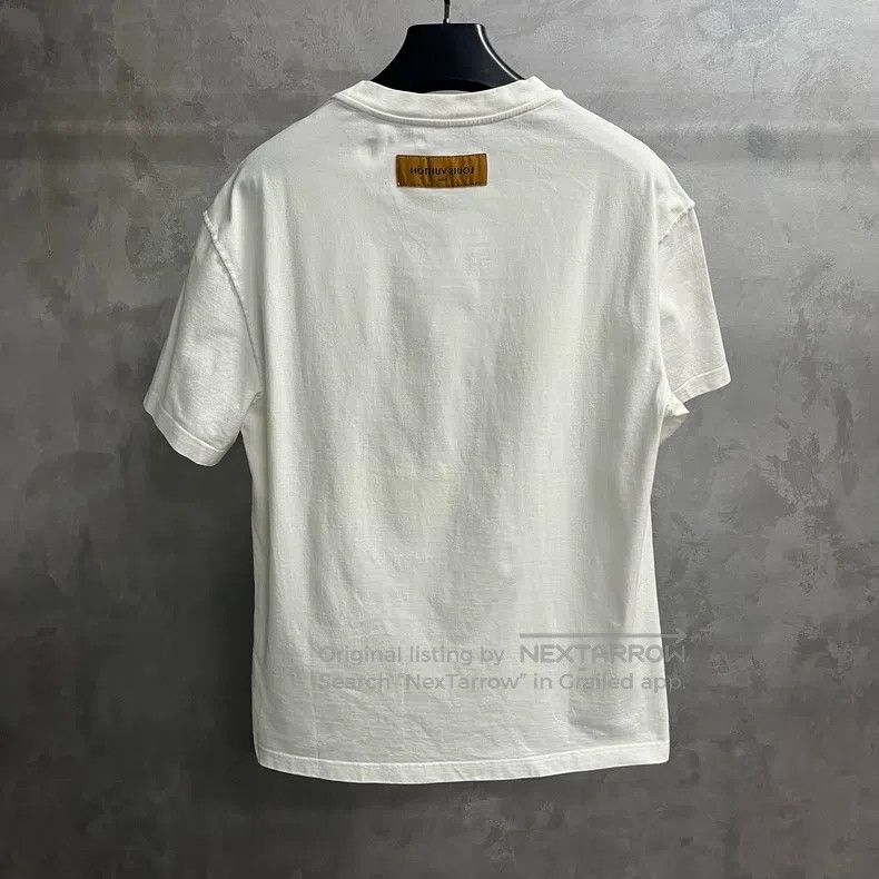 Louis Vuitton Louis Vuitton White solid monogram Logo printed crewneck l Size US L / EU 52-54 / 3 - 5 Thumbnail