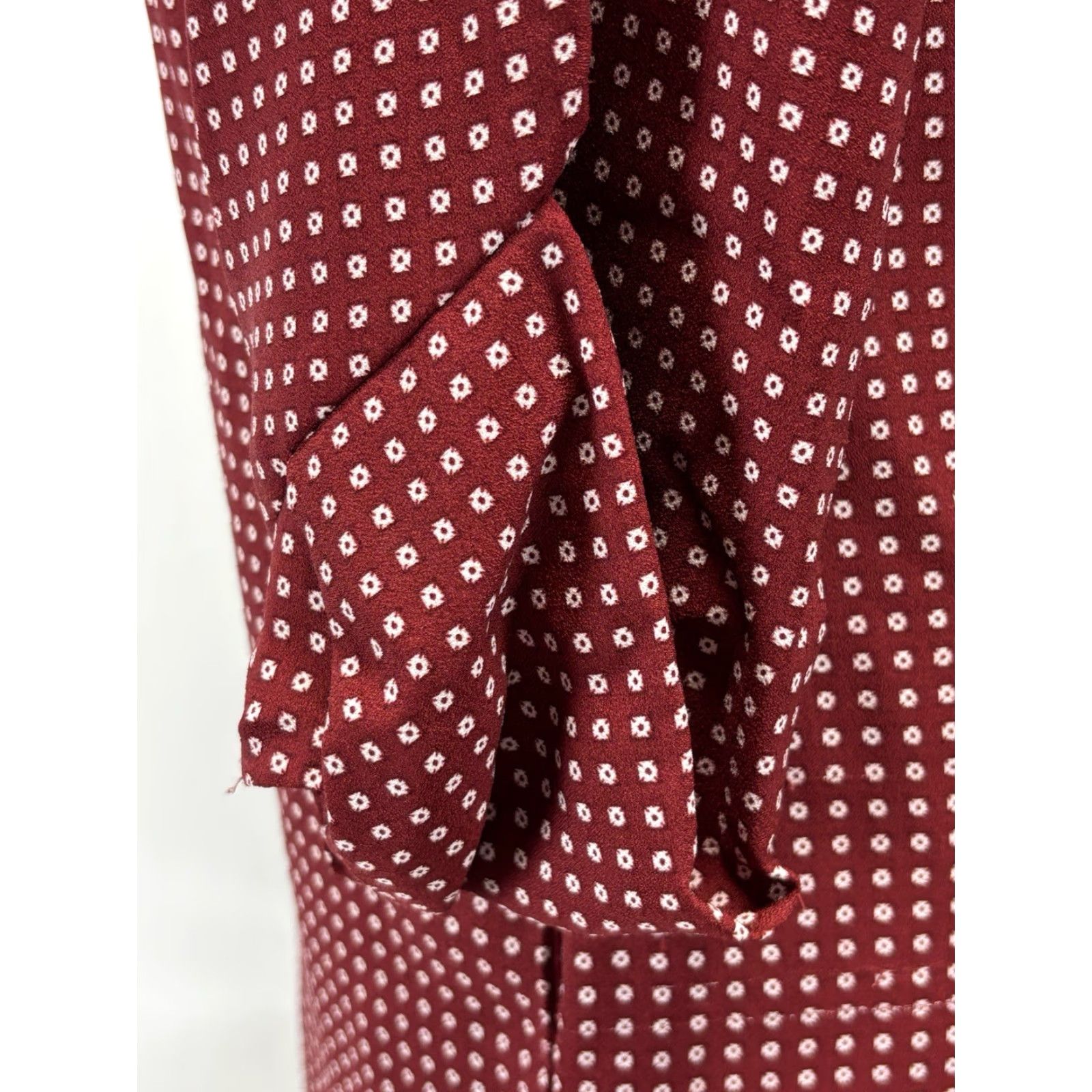 M.M.LaFleur M.M. Lafleur Shift Dress Red XS 3/4 Sleeves Pockets Career Sz Xsmall Size XS / US 0-2 / IT 36-38 - 6 Thumbnail