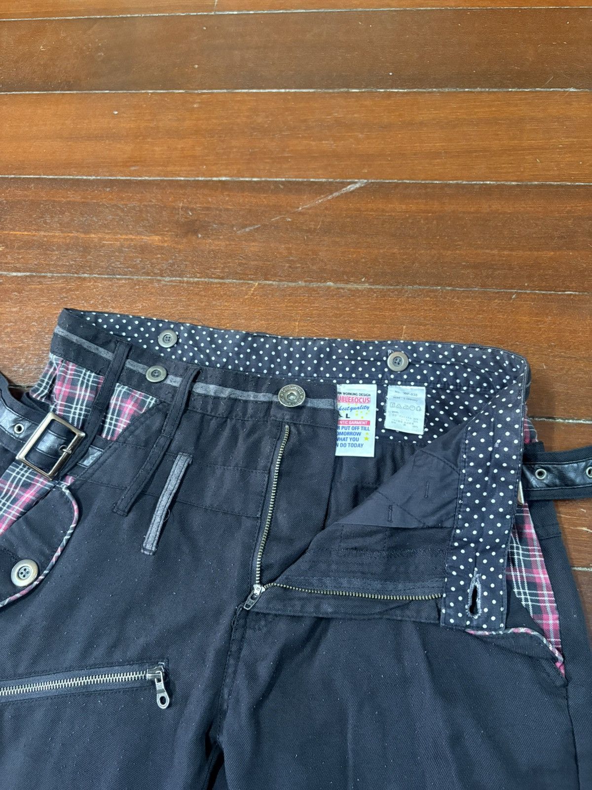 If Six Was Nine Double Focus Japan Asymmetrical Double Waist punk Size US 32 / EU 48 - 18 Thumbnail