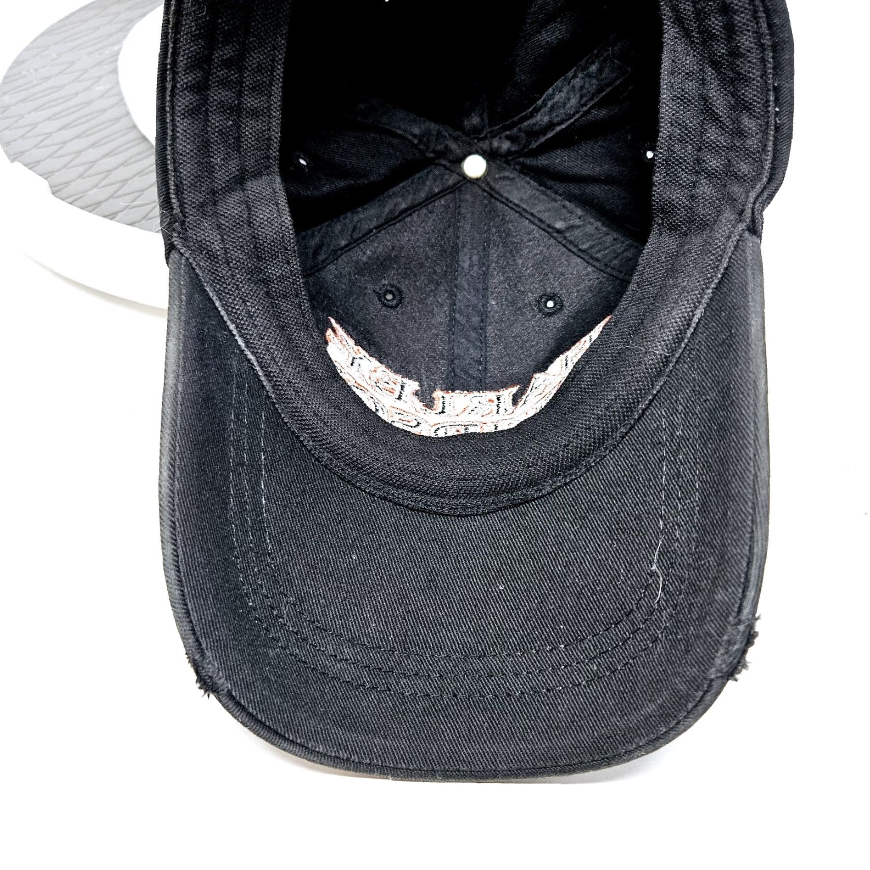 Harley Davidson VINTAGE Harley-Davidson Black L/XL Fitted Hat Baseball Cap Men Motorcycle USA Size ONE SIZE - 6 Thumbnail