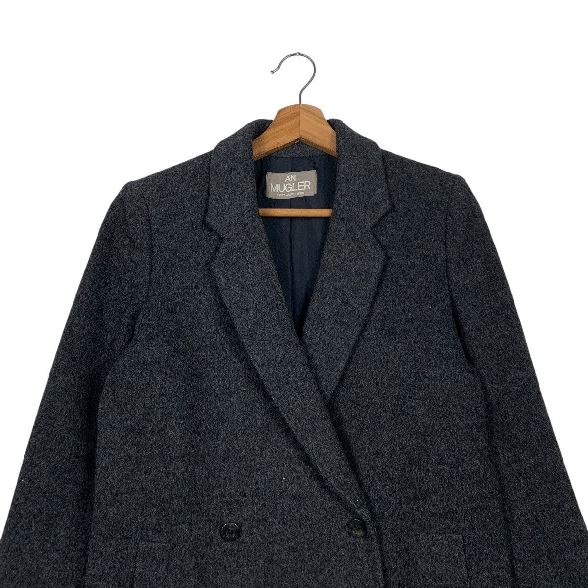 Japanese Brand An Mugler Double Breasted Wool Women Coat Size M / US 6-8 / IT 42-44 - 2 Thumbnail