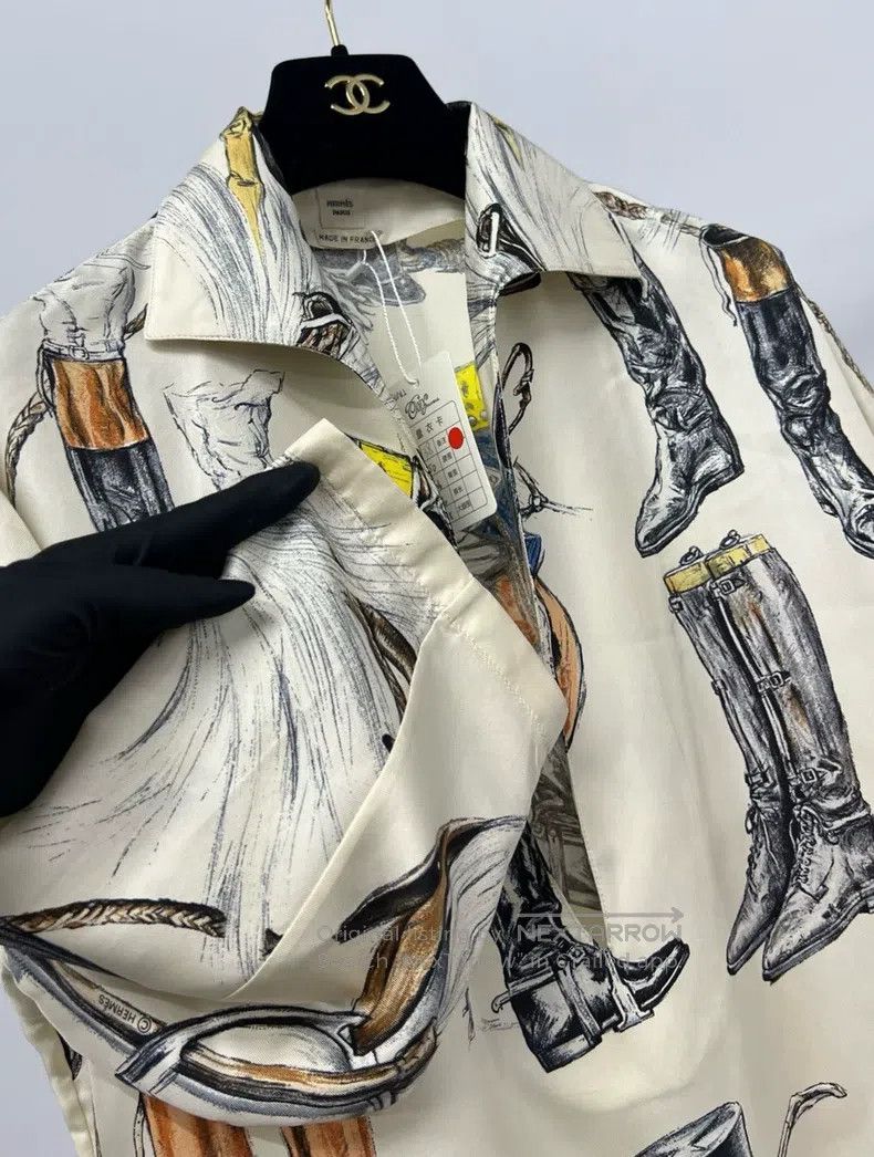 Hermes Hermes Silk Printed Top Size XS / US 0-2 / IT 36-38 - 3 Thumbnail