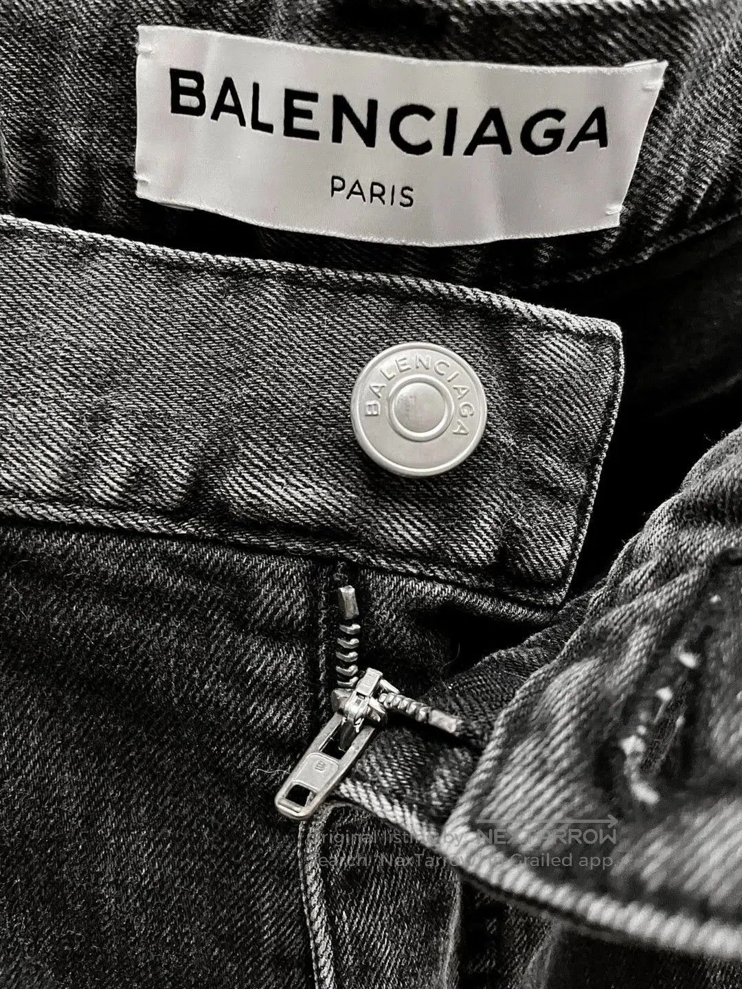 Balenciaga Gray Distressed Denim Jeans Size 30. Size US 30 / EU 46 - 6 Thumbnail