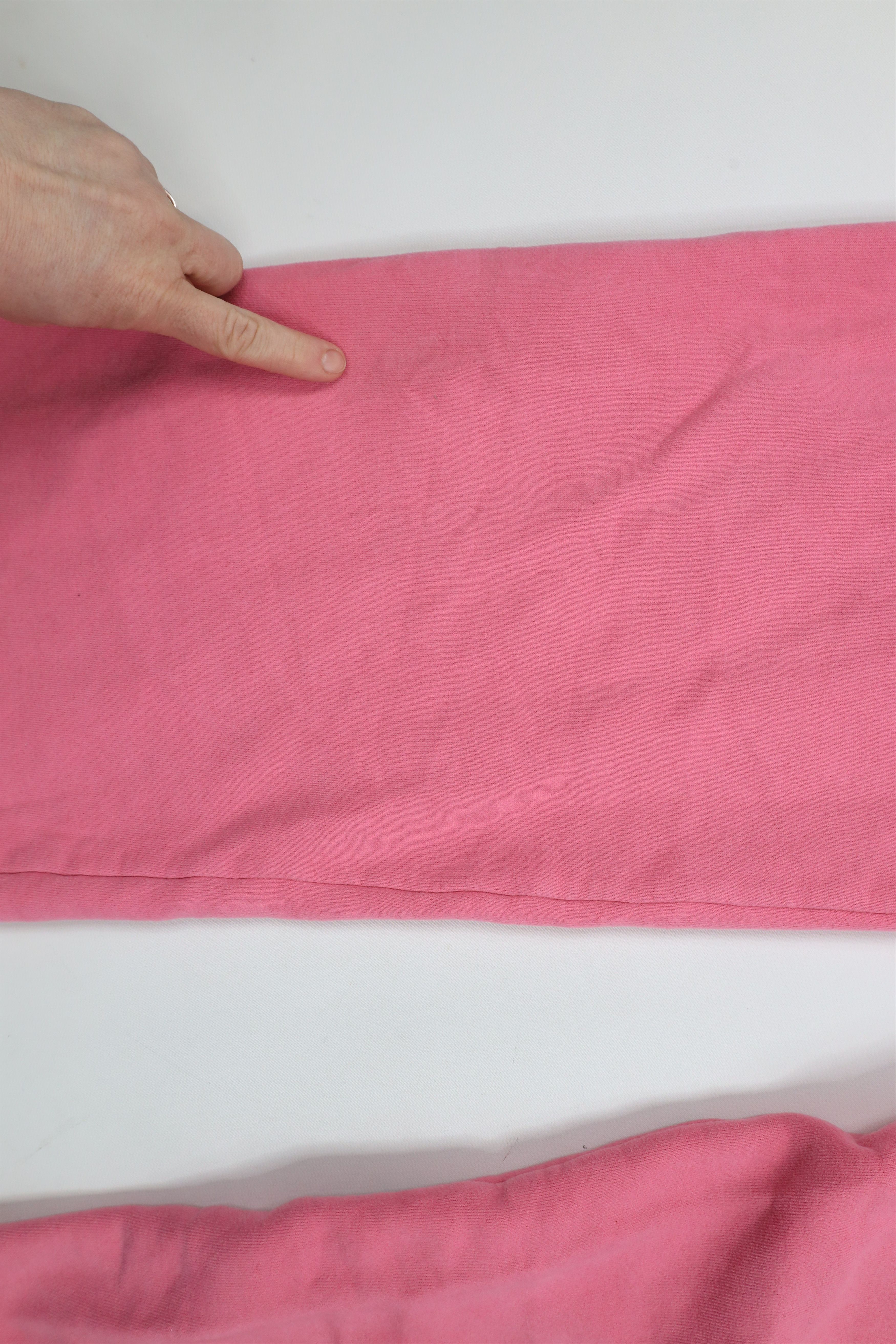 Aeropostale × Vintage Vintage 90s Y2K Aeropostale Wide Leg Sweatpants Pink Size 32" / US 10 / IT 46 - 6 Thumbnail