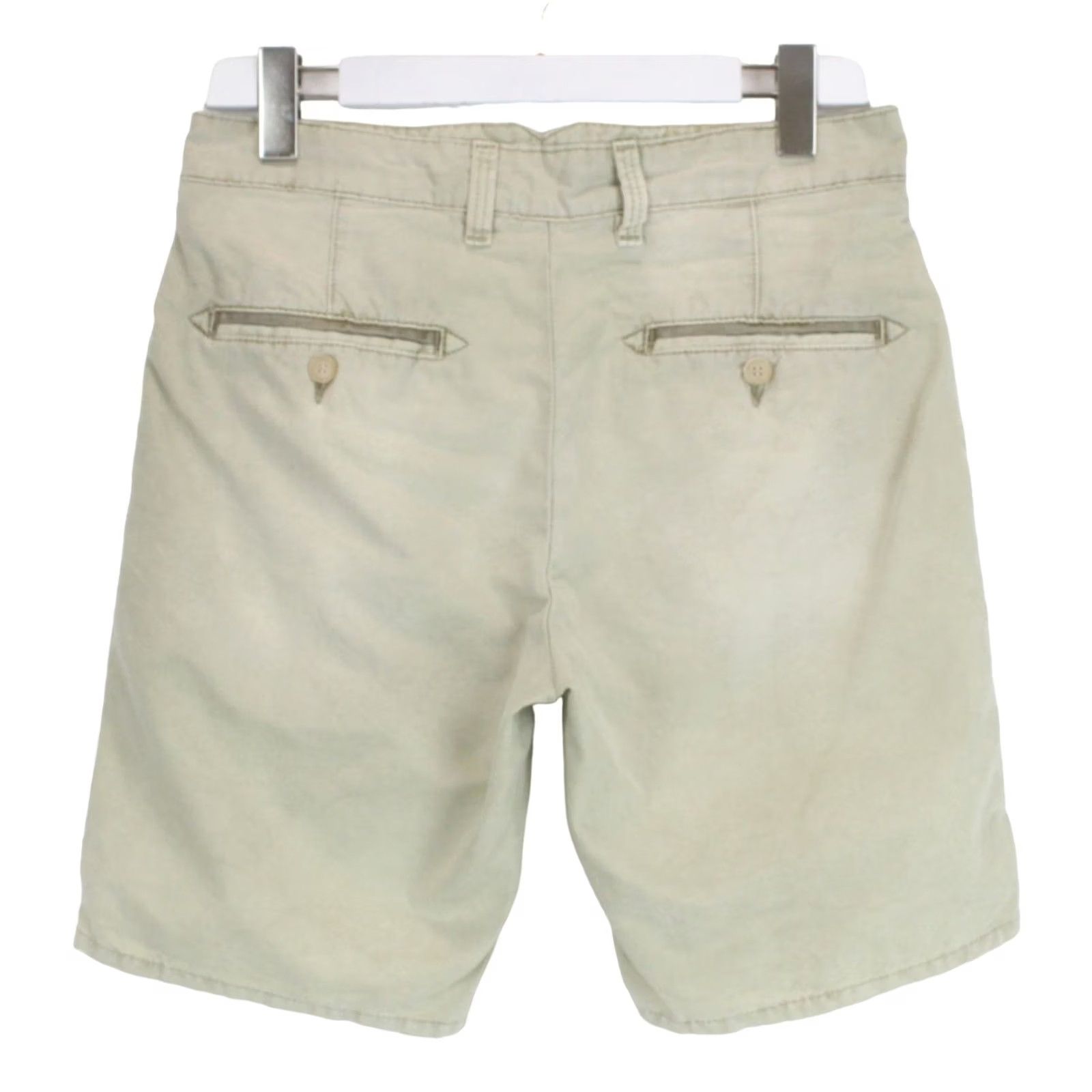 Scotch & Soda SCOTCH & SODA Shorts Men's W29 Chino Ripped Zip Fly Light Green Casual Shorts Size US 29 - 2 Thumbnail