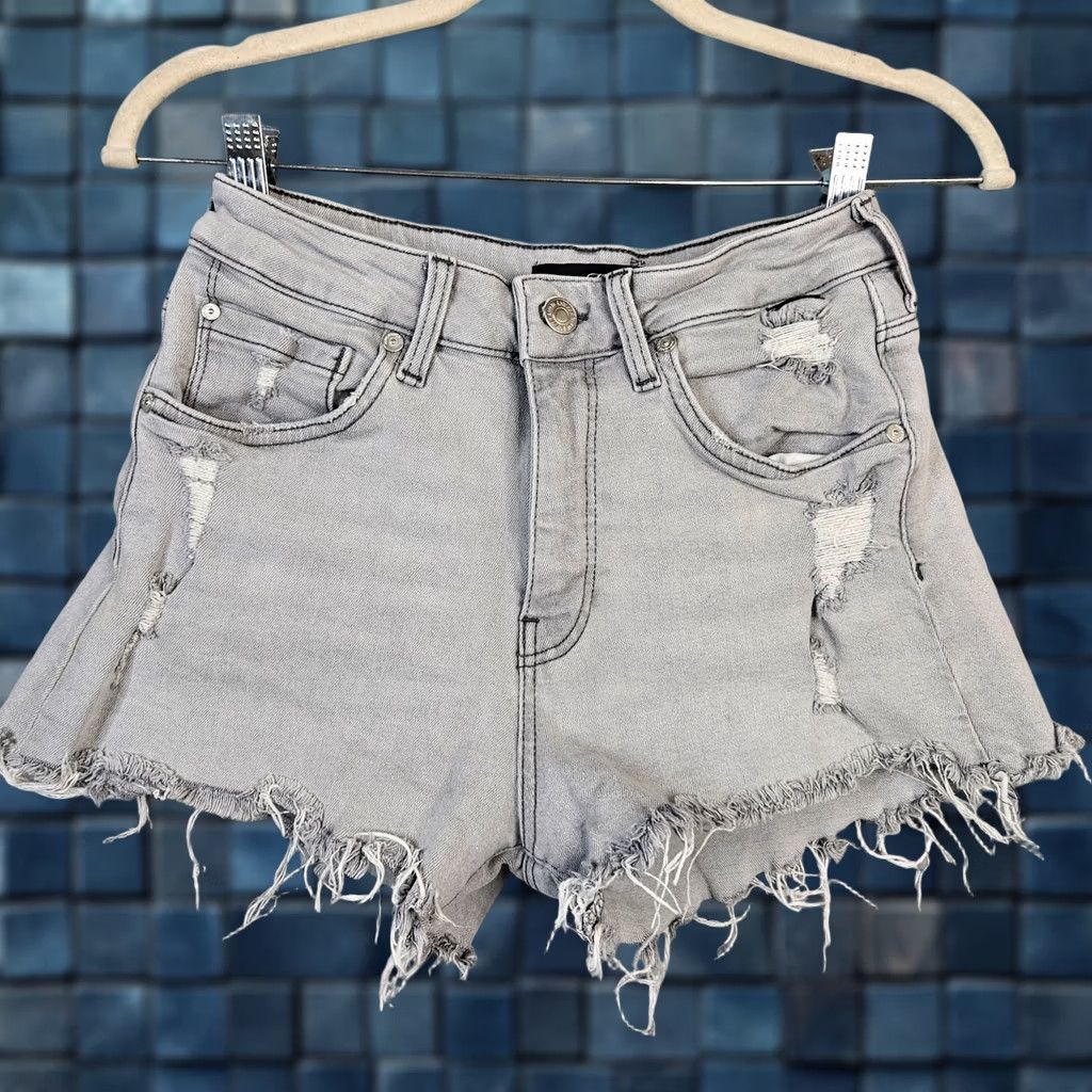 Mavi Mavi Women's Light Gray Rosie Frayed Short Size 26 Size 26" / US 2 / IT 38 - 1 Thumbnail