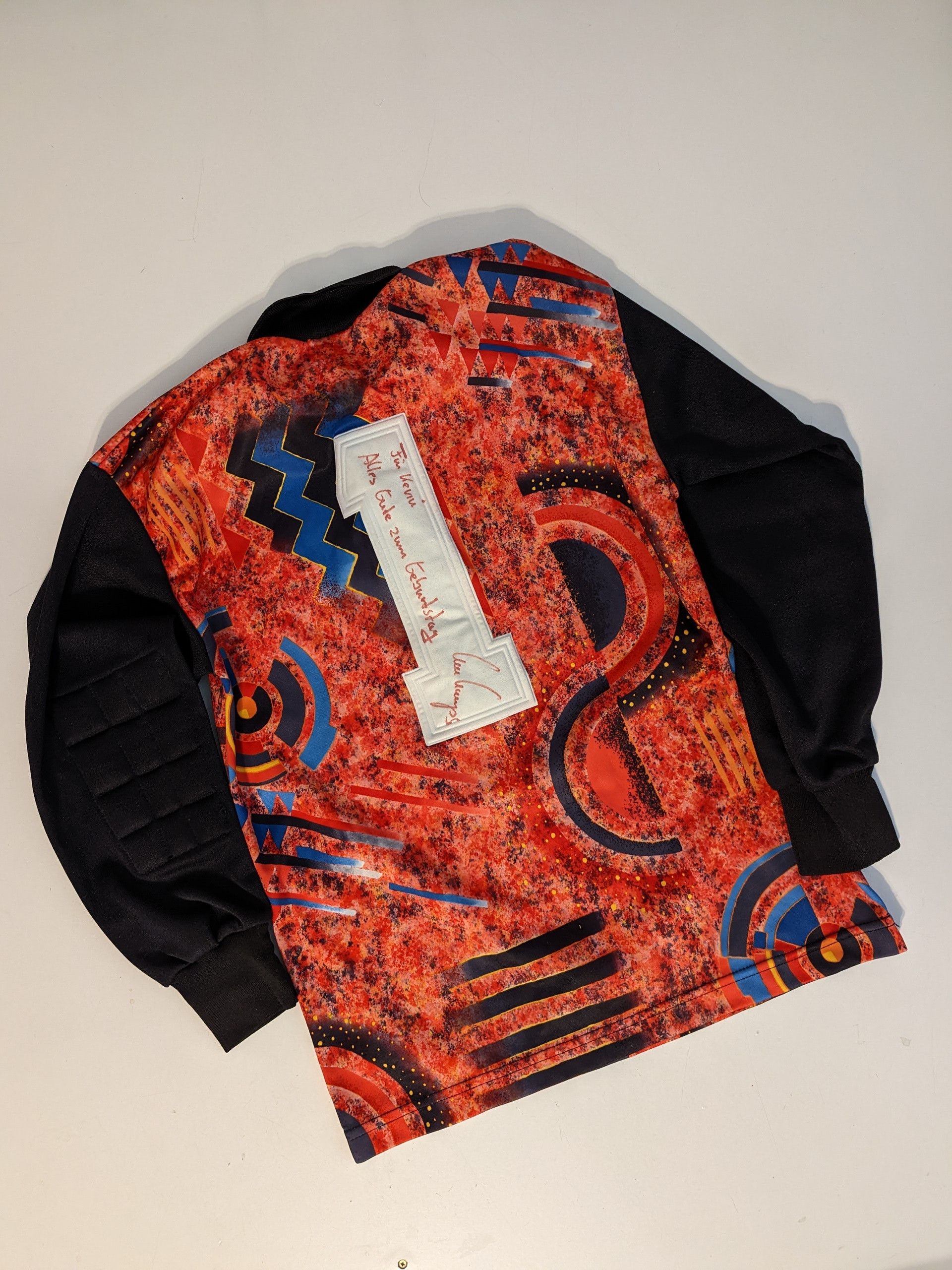 Other Vintage Uhlsport Goalkeeper Jersey 1990s Signed Uwe Kamps Size US XXS / EU 40 - 2 Thumbnail