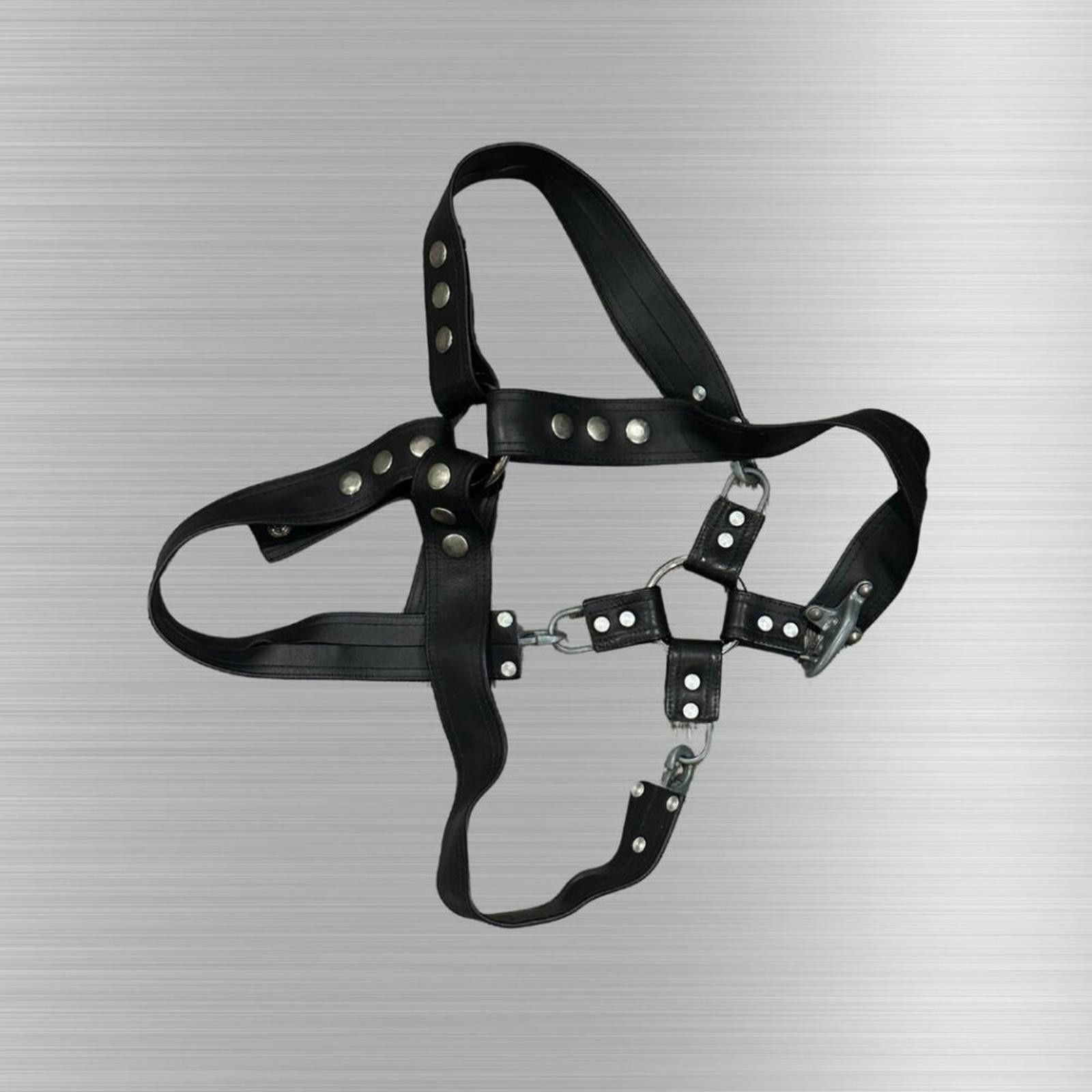 Other Black Leather Statement Harness – Roughly size large-xlar Size ONE SIZE - 1 Thumbnail