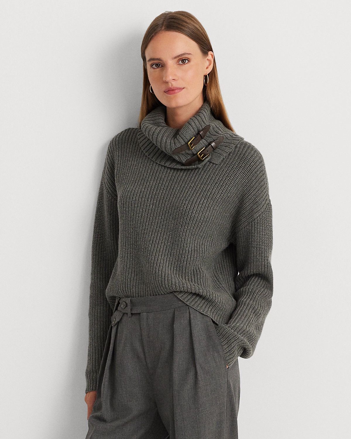 Ralph Lauren NWT Lauren Ralph Lauren Gray Turtleneck Sweater LRL Size L / US 10 / IT 46 - 7 Thumbnail