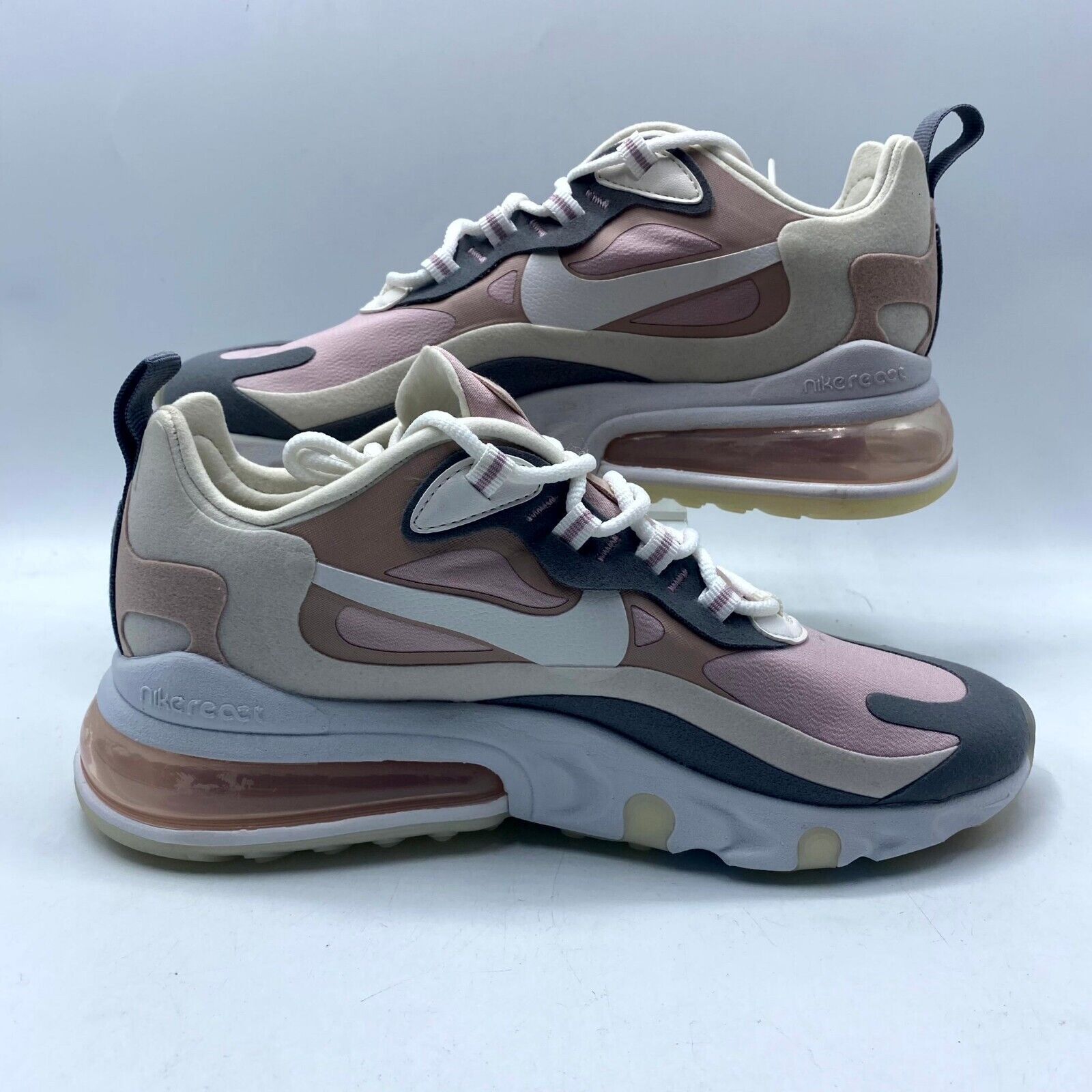 Nike Nike Air Max 270 React Plum Chalk CI3899-500 Women's 7.5 New Size US 7.5 / IT 37.5 - 3 Thumbnail