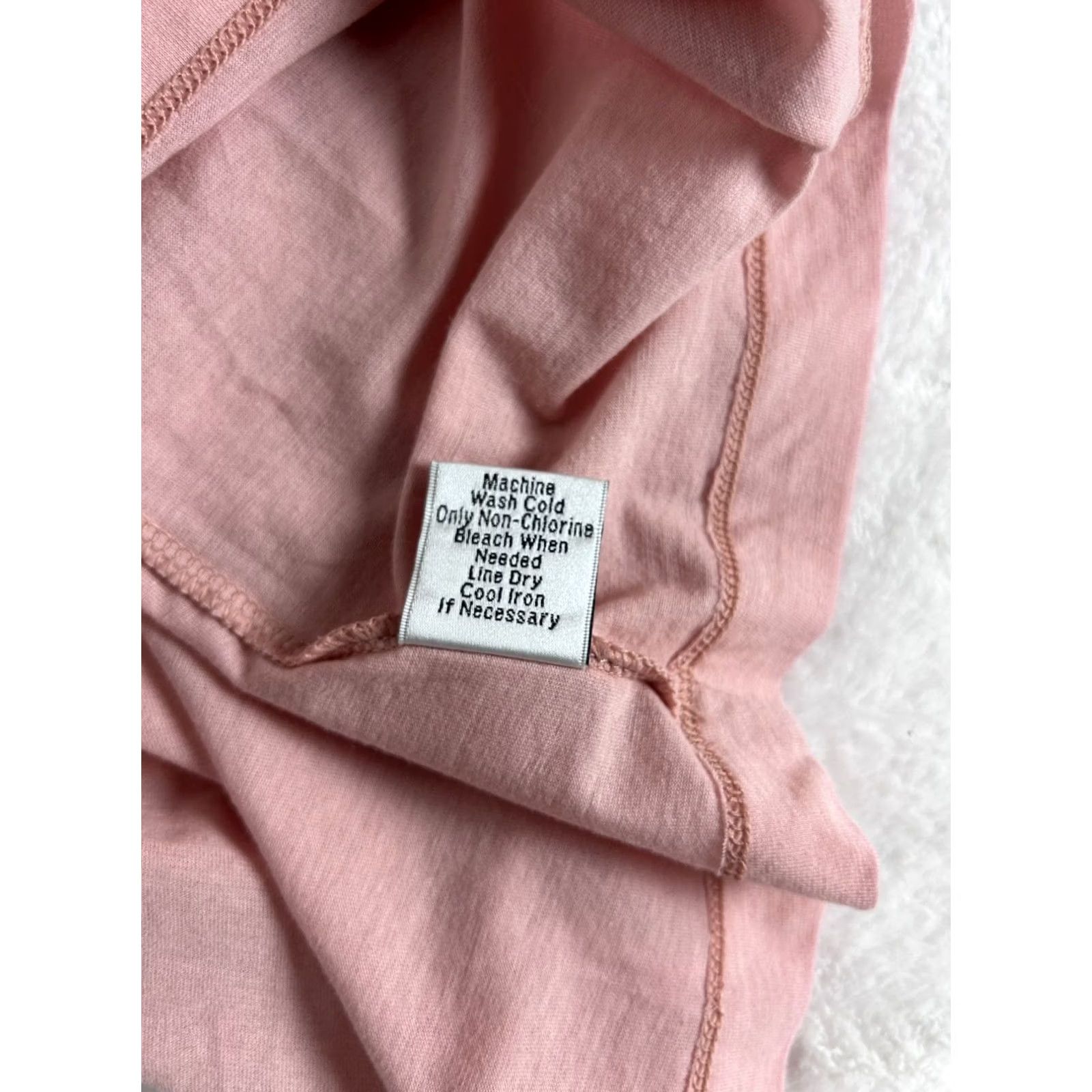 Vintage Cabi Womens Pink Knot Front 3/4 Sleeve Top XL Cotton Blend Stretch Casual Shirt Women Size XL / US 12-14 / IT 48-50 - 5 Thumbnail