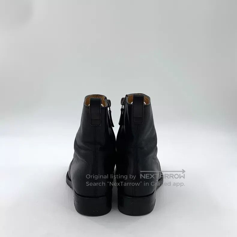 Gucci Gucci Black riveted low-heeled leather boots Size US 5.5 / IT 35.5 - 4 Thumbnail