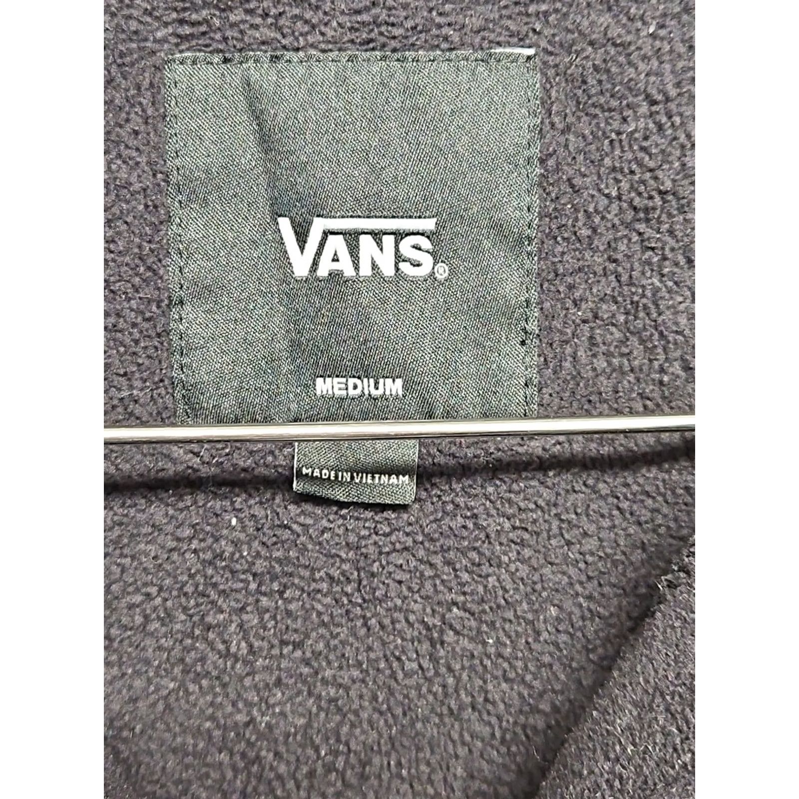 Vans VANS Jacket Men Fleece Black Orange Trim Zip Pockets Streetwear Mid-Length Size US M / EU 48-50 / 2 - 5 Thumbnail