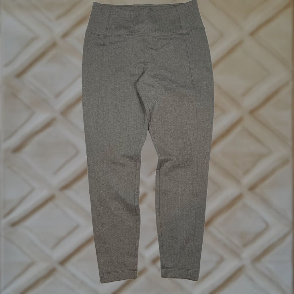 Athleta Athleta Leggings Womens Medium Gray Delancey Hereingbone Compression Pants Size 32" / US 10 / IT 46 - 1 Thumbnail