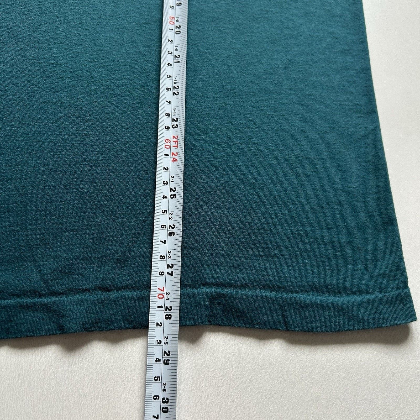 Hanes × Vintage Vintage 90s Hanes Pocket T Shirt Large Green Single Stitch Size US L / EU 52-54 / 3 - 6 Thumbnail