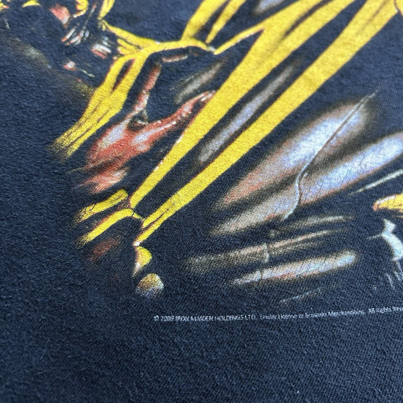 Band Tees Vintage Iron Maiden T-Shirt Medium Faded Black 2009 Graphic Size US M / EU 48-50 / 2 - 3 Thumbnail