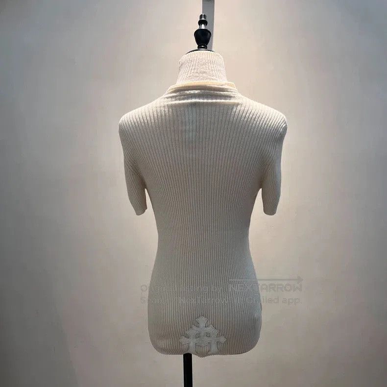 Chrome Hearts Chrome Hearts Beige Cross High Neck Sweater . Size US M / EU 48-50 / 2 - 1 Thumbnail
