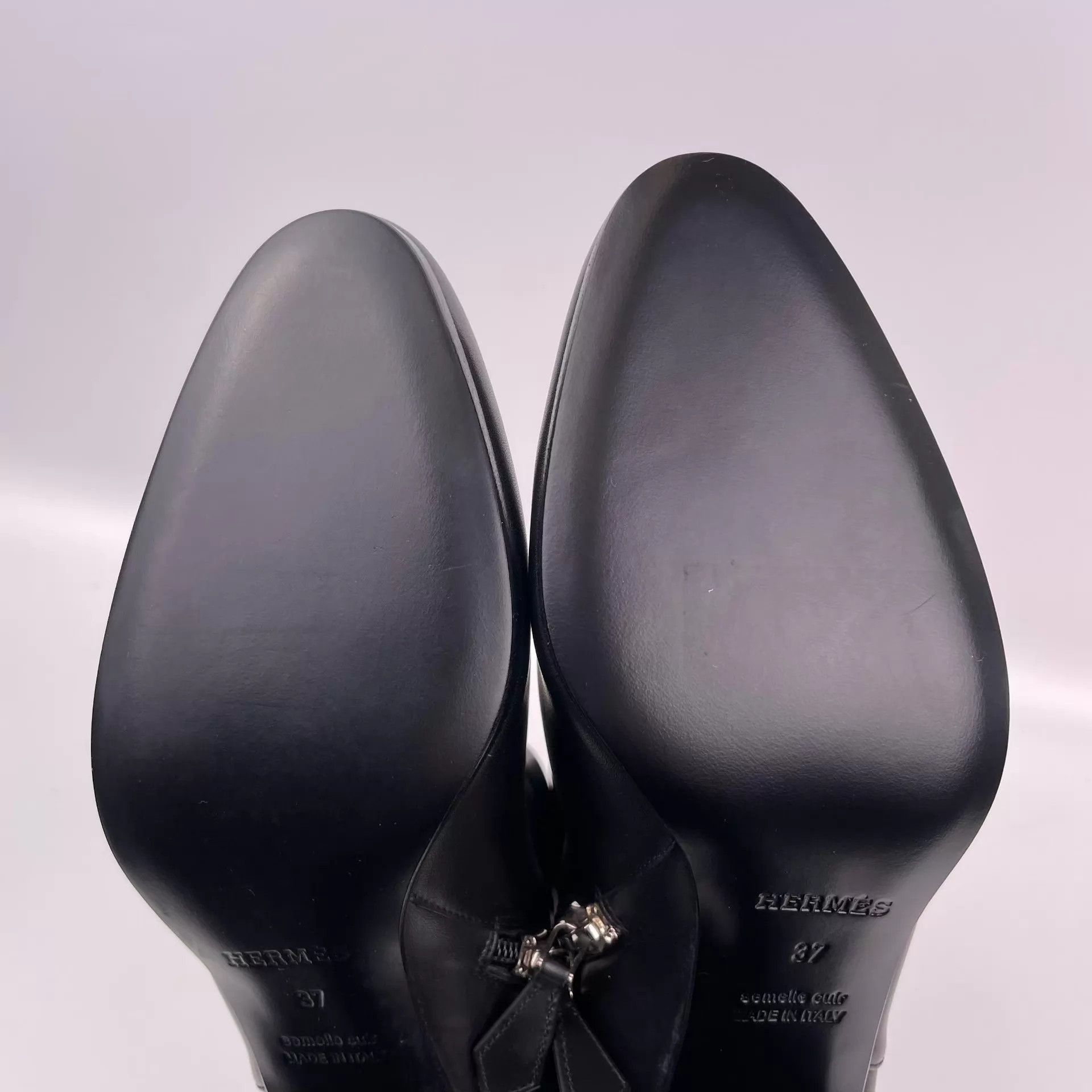Hermes Hermes Leather Heeled Tall Boots Size 37 New Size US 6.5 / IT 36.5 - 5 Thumbnail