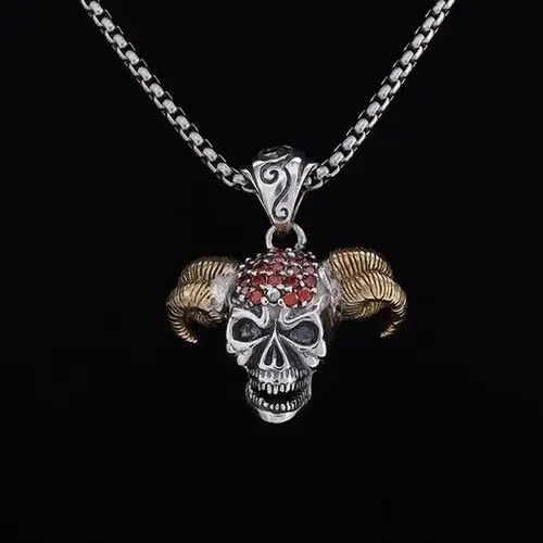 Jewelry × Vintage Devil Goat Skull Necklace Size ONE SIZE - 3 Thumbnail