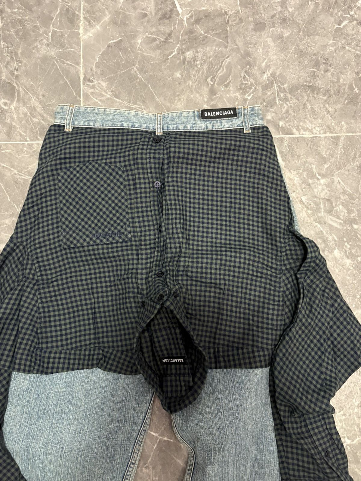 Balenciaga Balenciaga 2 in 1 Shirt Jeans Size US 30 / EU 46 - 3 Thumbnail