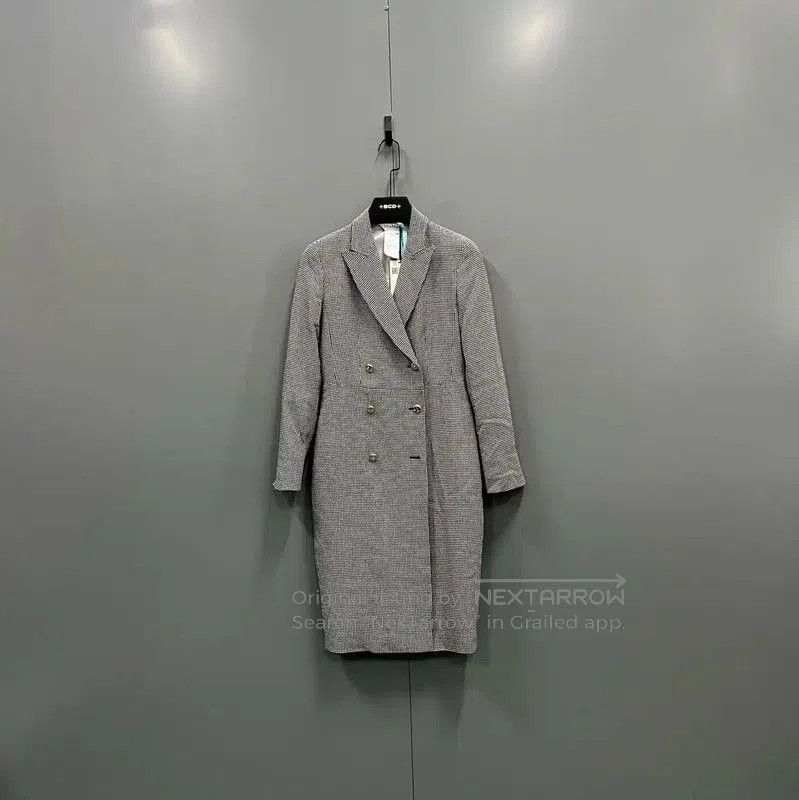 Max Mara MaxMara Gray Cotton Long Fall Coat . Size XXS / US 00 / IT 34 - 1 Thumbnail