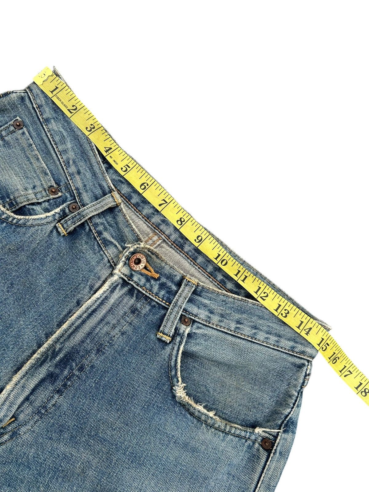 Kapital Thrashed Vintage Edwin 505x Selvedge Dirty Patina Denim Jean Size US 30 / EU 46 - 13 Thumbnail