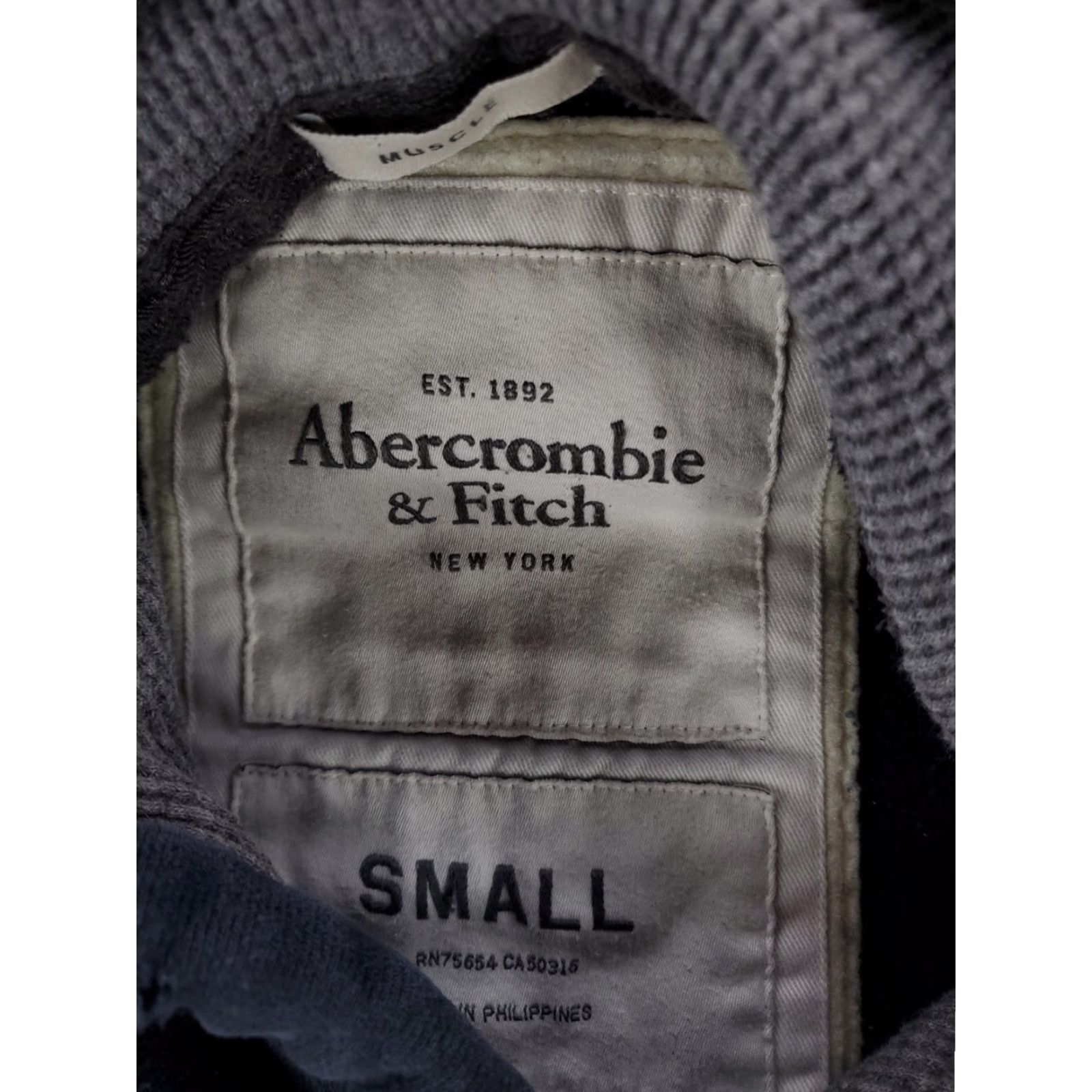 Abercrombie & Fitch Abercrombie & Fitch Muscle Spellout Big Logo Hoodie Blue Mens S Size US S / EU 44-46 / 1 - 3 Thumbnail