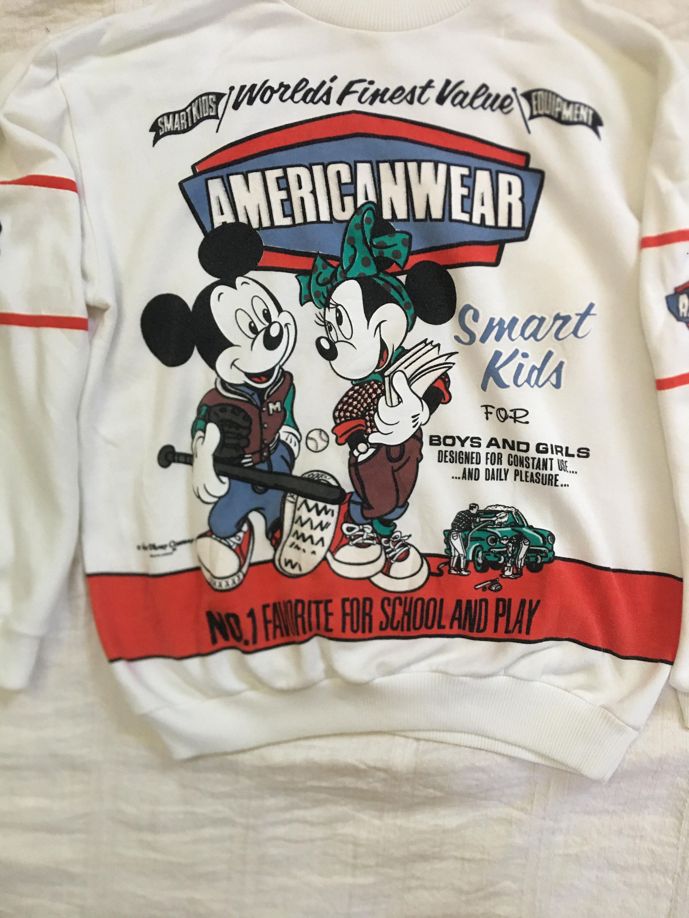 Disney × Mickey Mouse × Vintage Vintage 90s Mickey Mouse Disney White Crewneck Sweatshirt Size US XL / EU 56 / 4 - 3 Thumbnail
