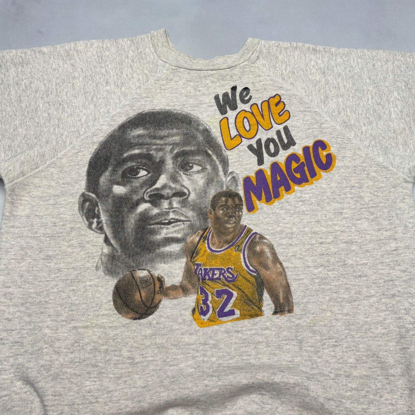 Hanes Vintage We Love You Magic Johnson Sweatshirt Men's 3XL Size US XXL / EU 58 / 5 - 2 Thumbnail