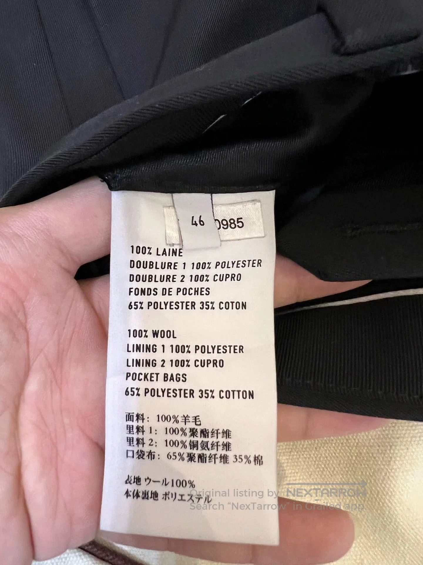 Berluti Black Tailored Pants Size 30. Size US 30 / EU 46 - 4 Thumbnail