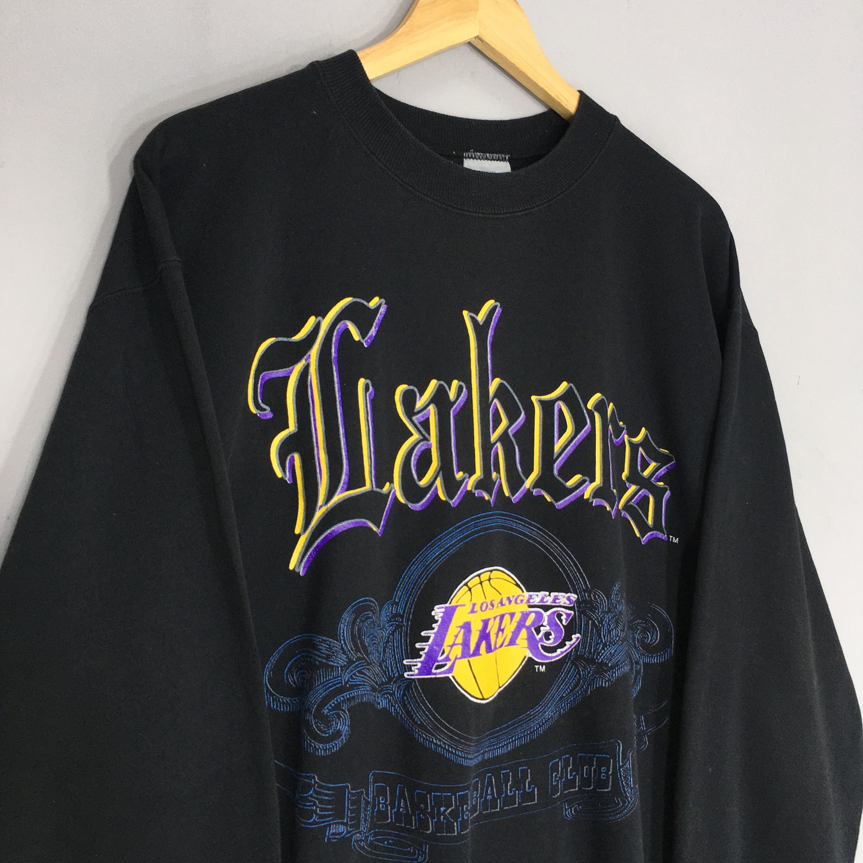 Logo 7 × NBA Vintage 90s Los Angeles Lakers NBA Sweatshirt Large Size US L / EU 52-54 / 3 - 3 Thumbnail