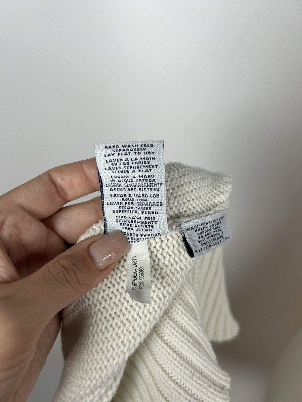 Ralph Lauren Sport Vintage Polo Ralph Lauren Sport Knit Sweater White Size L Size L / US 10 / IT 46 - 12 Thumbnail
