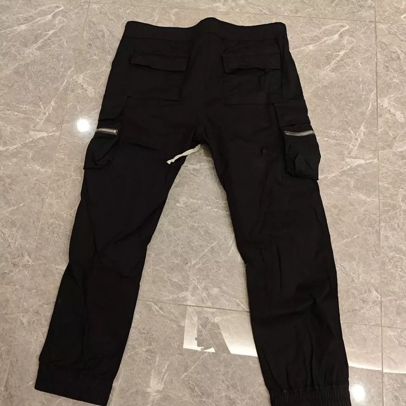 Rick Owens Rick Owens Black Drawstring Cargo Pants- Size US 44 / EU 60 - 2 Thumbnail
